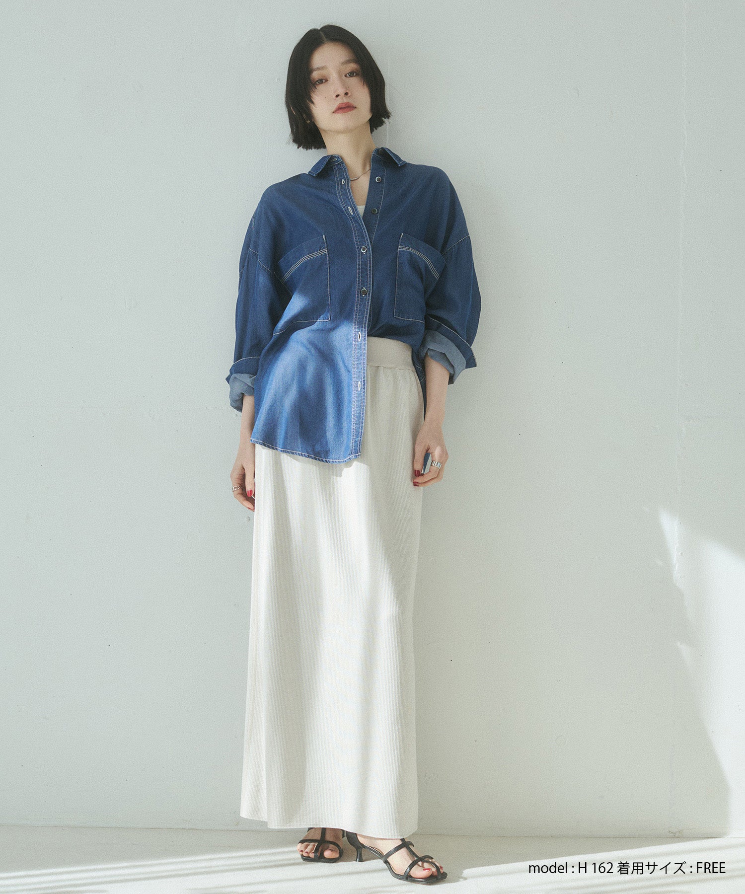 LIMITED] TENCEL DENIM PIECE-DYED OVERSHIRT