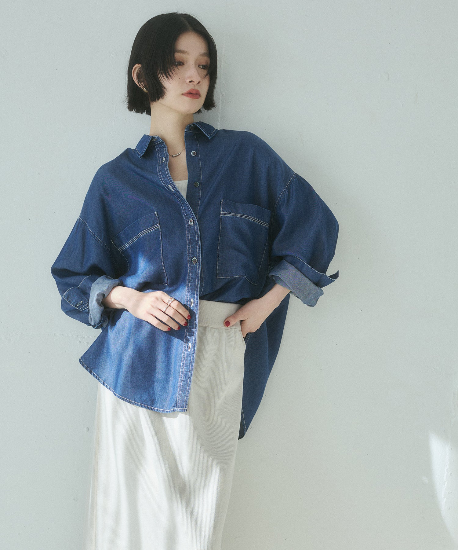 TENCEL DENIM OVERSHIRT