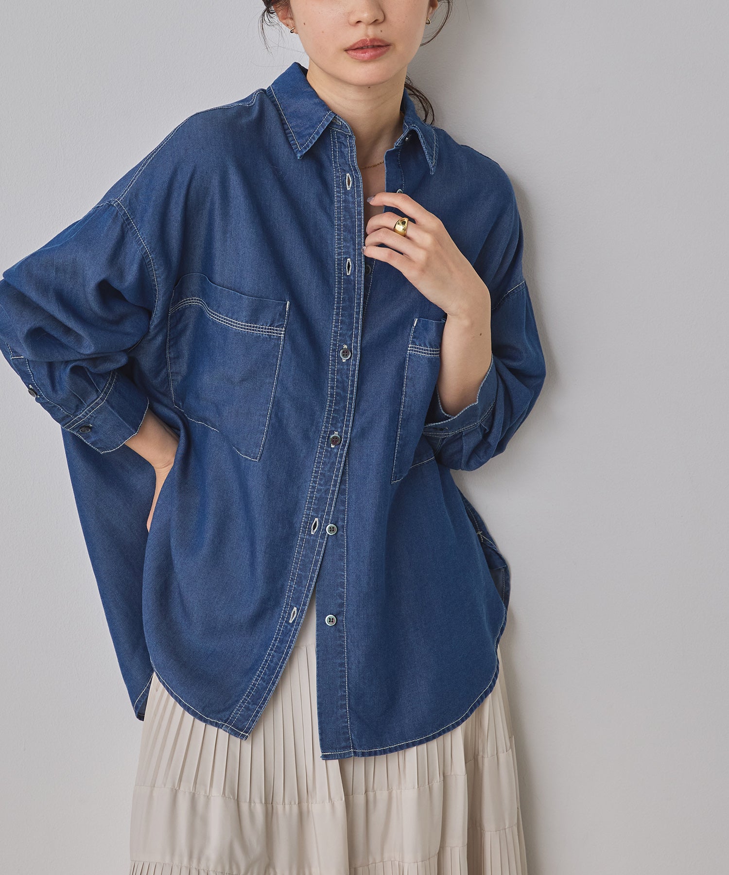 TENCEL DENIM OVERSHIRT