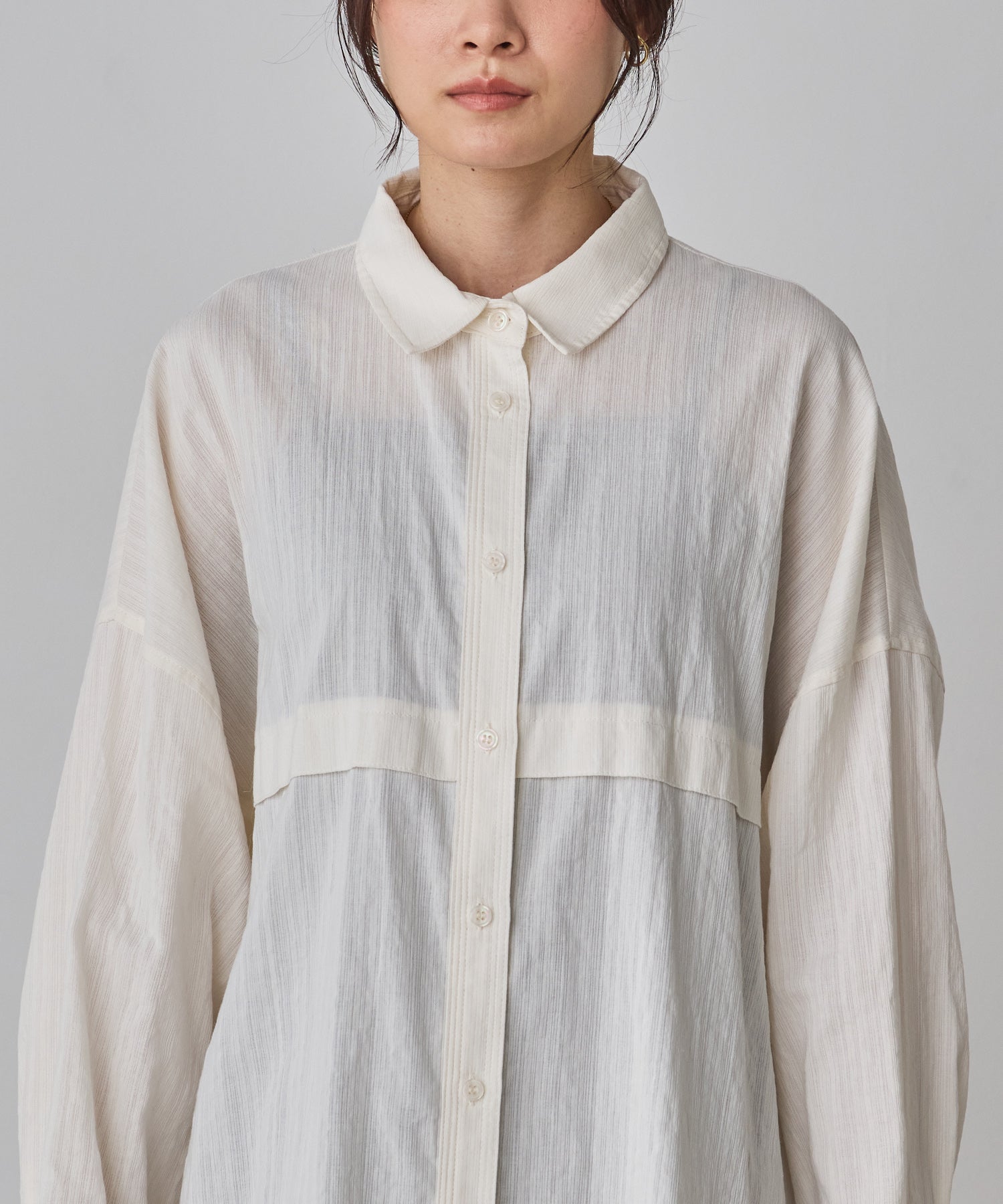 スラブ オーバーサイズシャツ