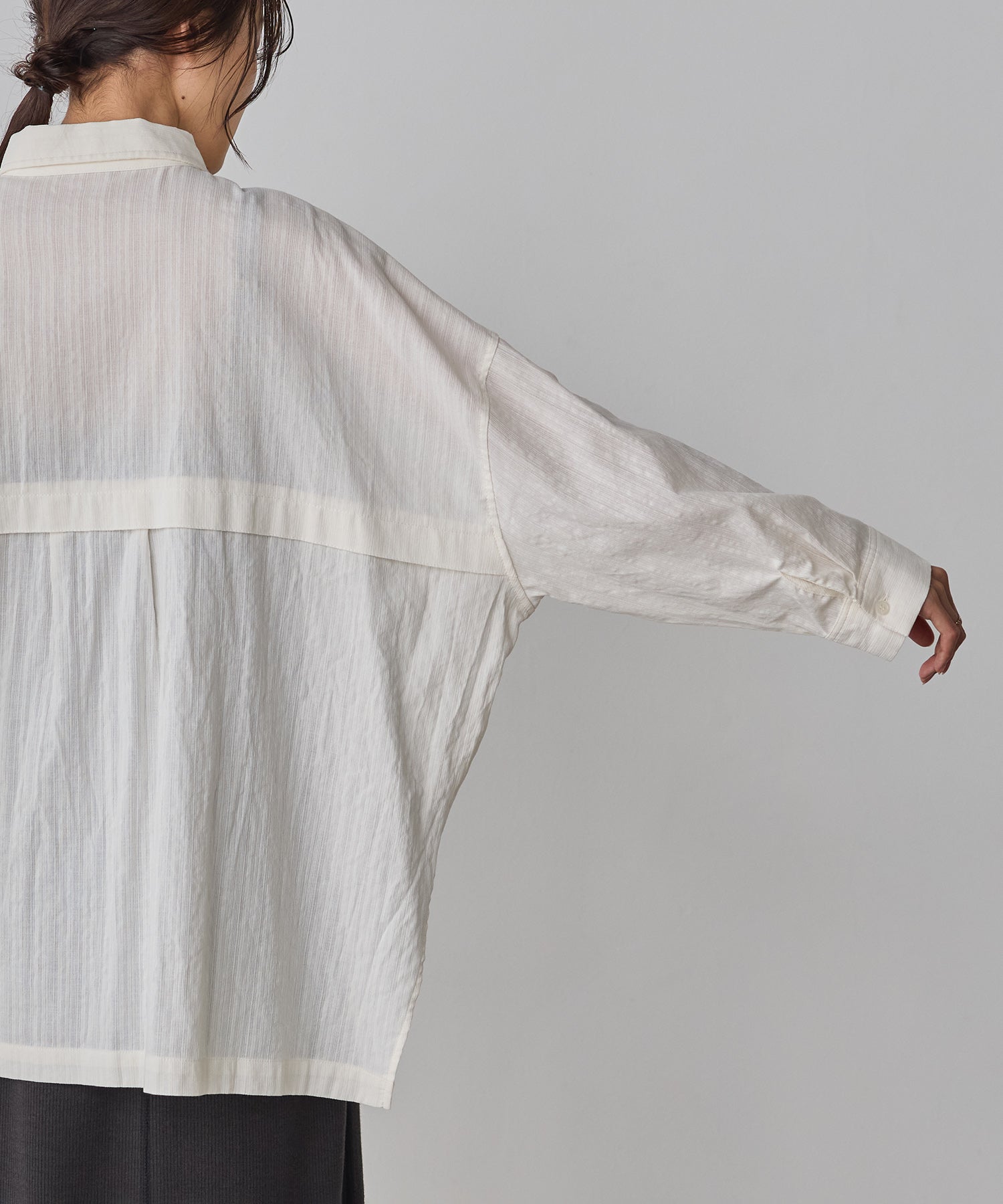 スラブ オーバーサイズシャツ