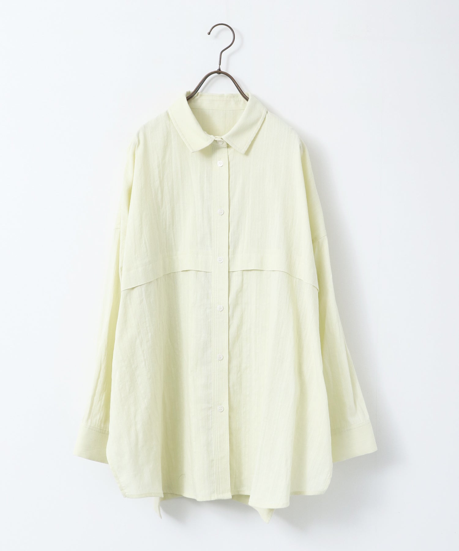スラブ オーバーサイズシャツ