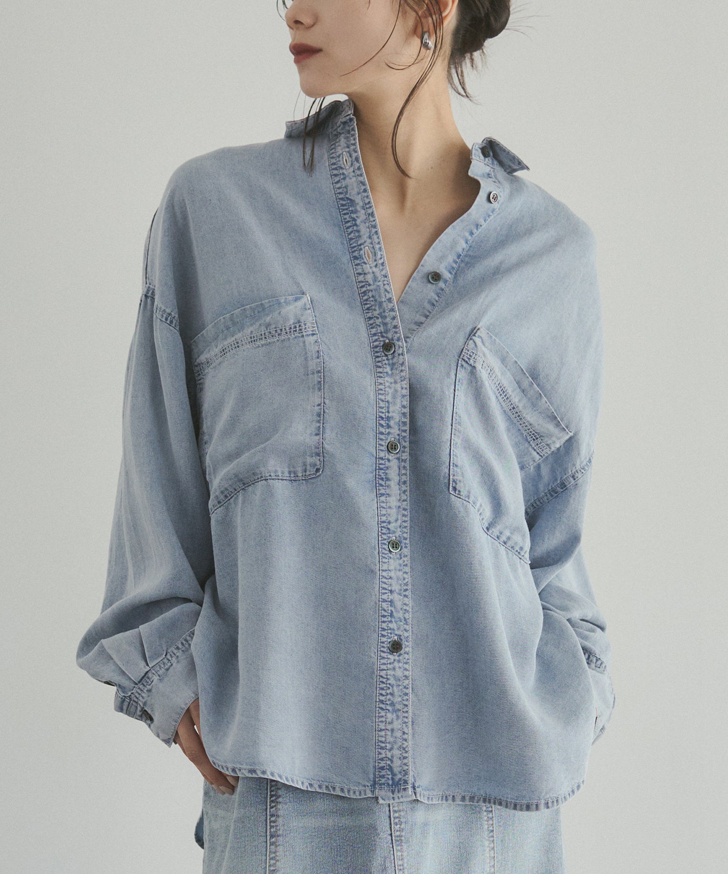 TENCEL DENIM OVERSHIRT