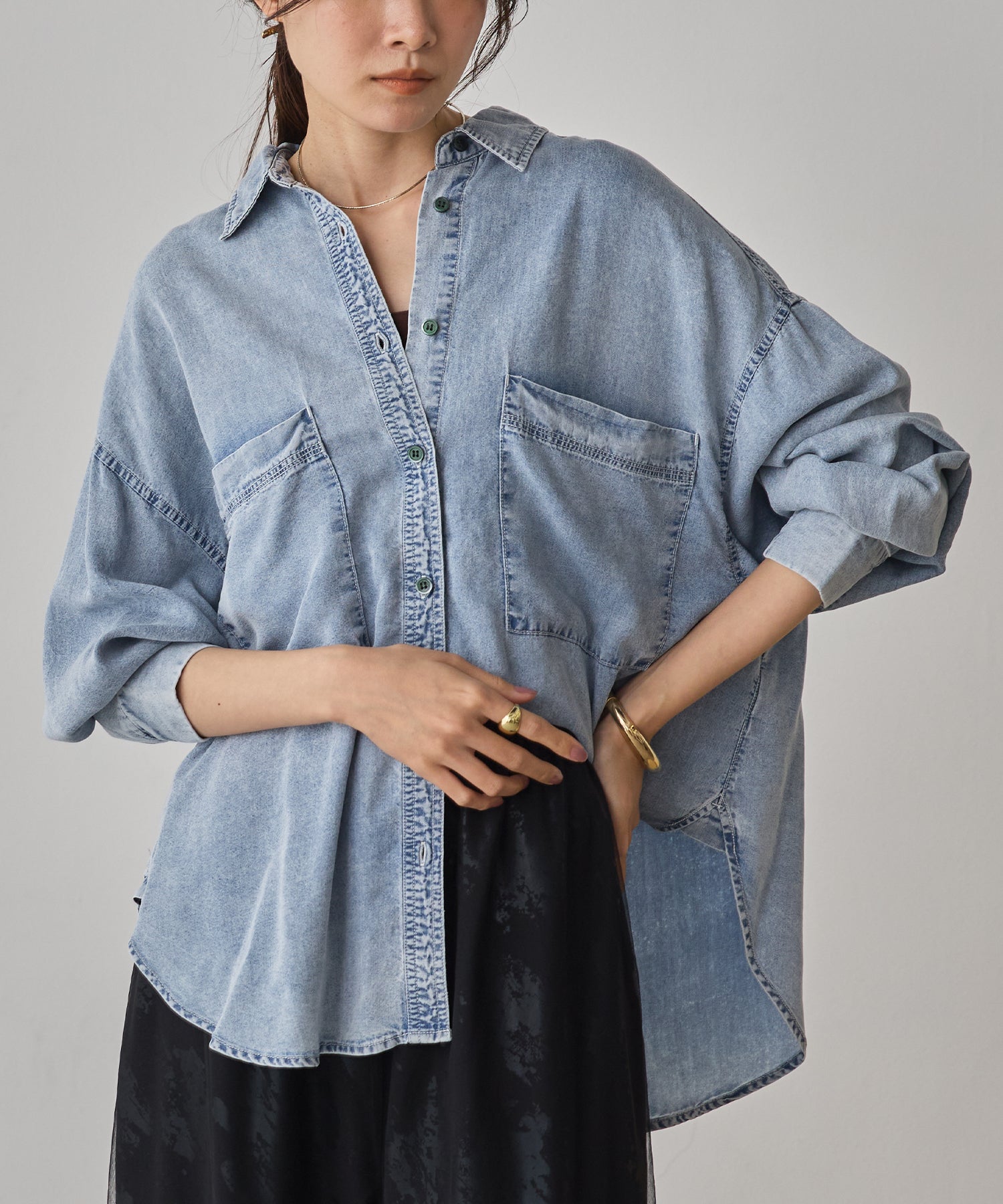 TENCEL DENIM OVERSHIRT