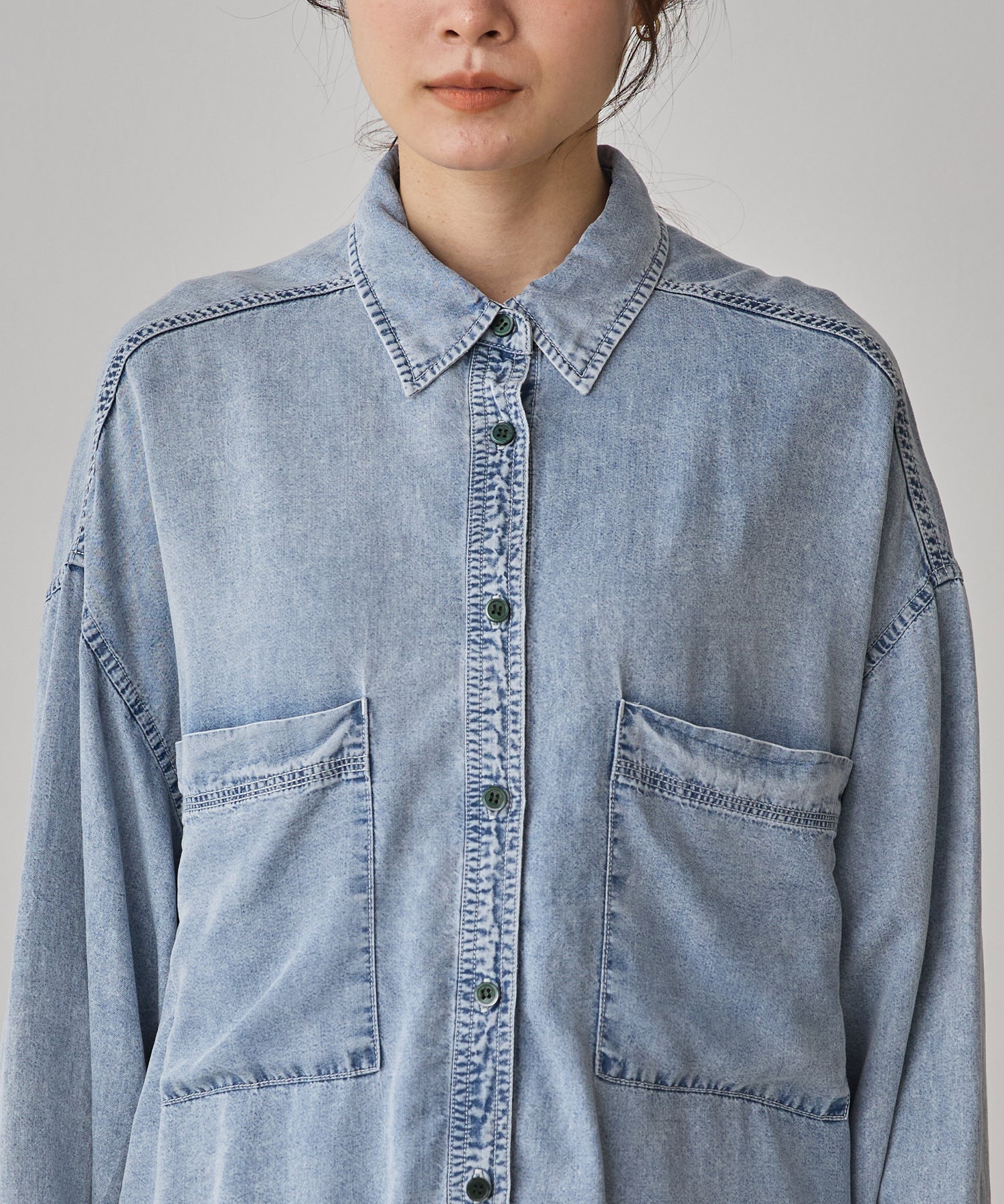 TENCEL DENIM OVERSHIRT