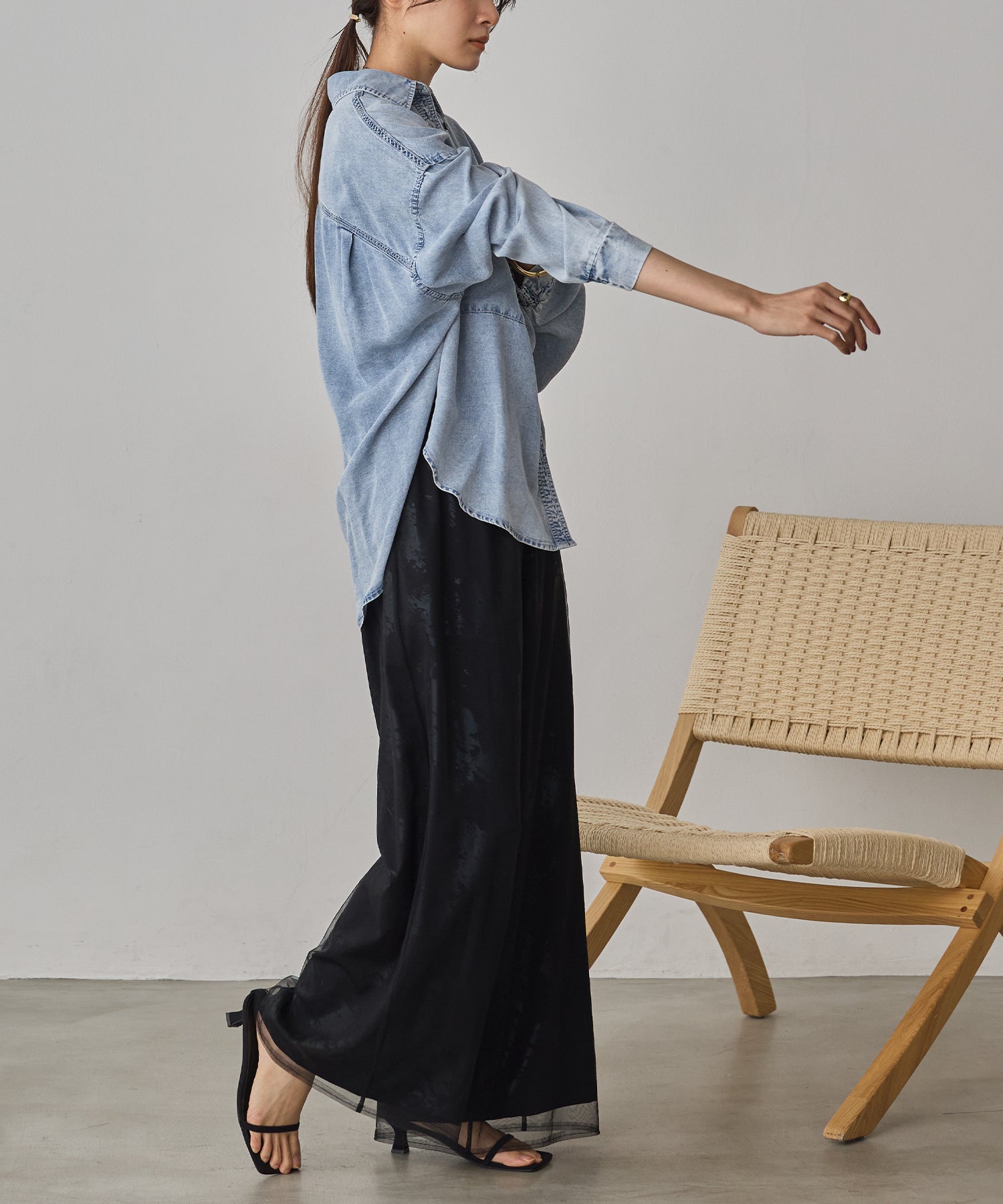 チャンちゃんさん専用 TENCEL DENIM OVERSHIRT