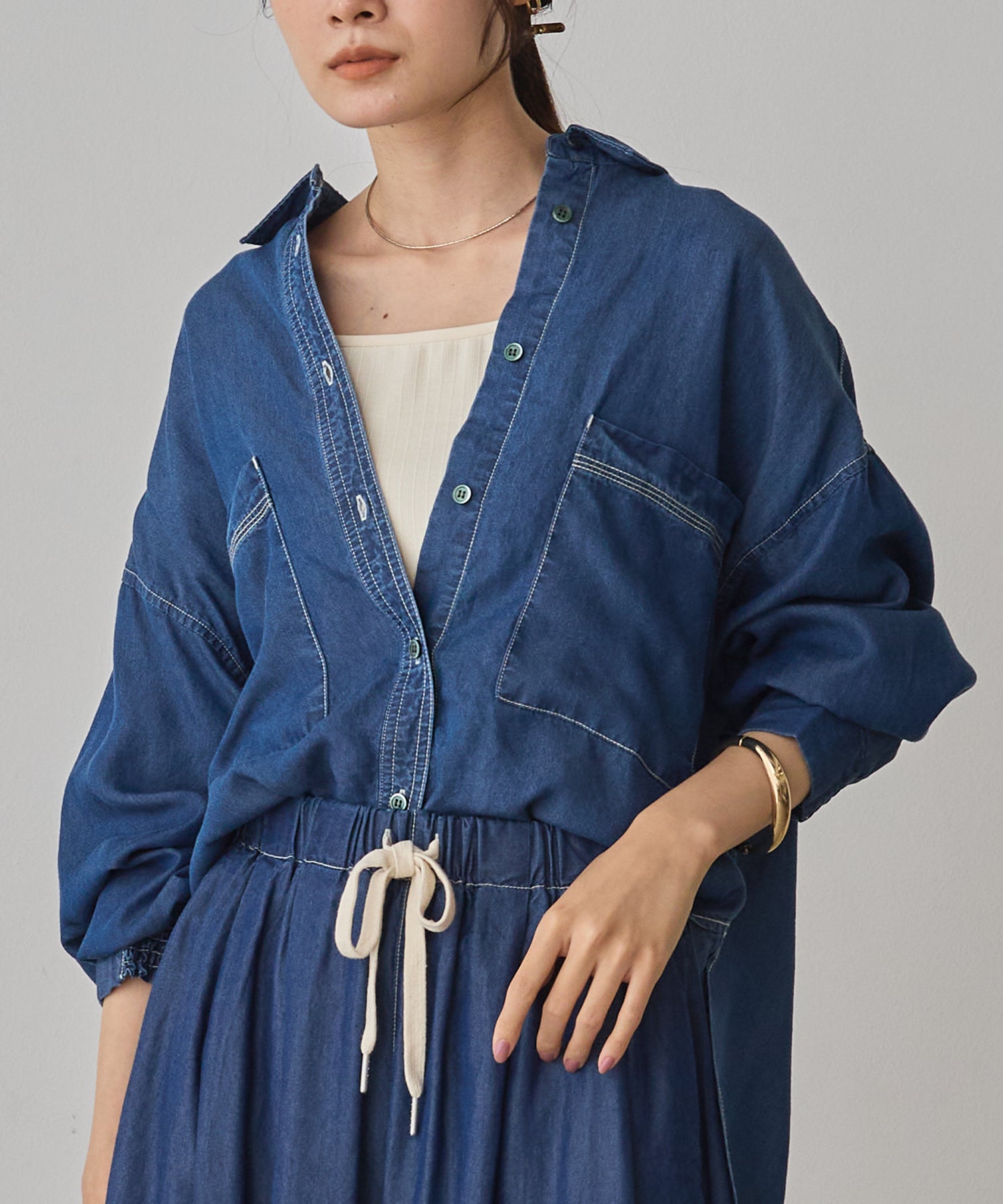 TENCEL DENIM OVERSHIRT