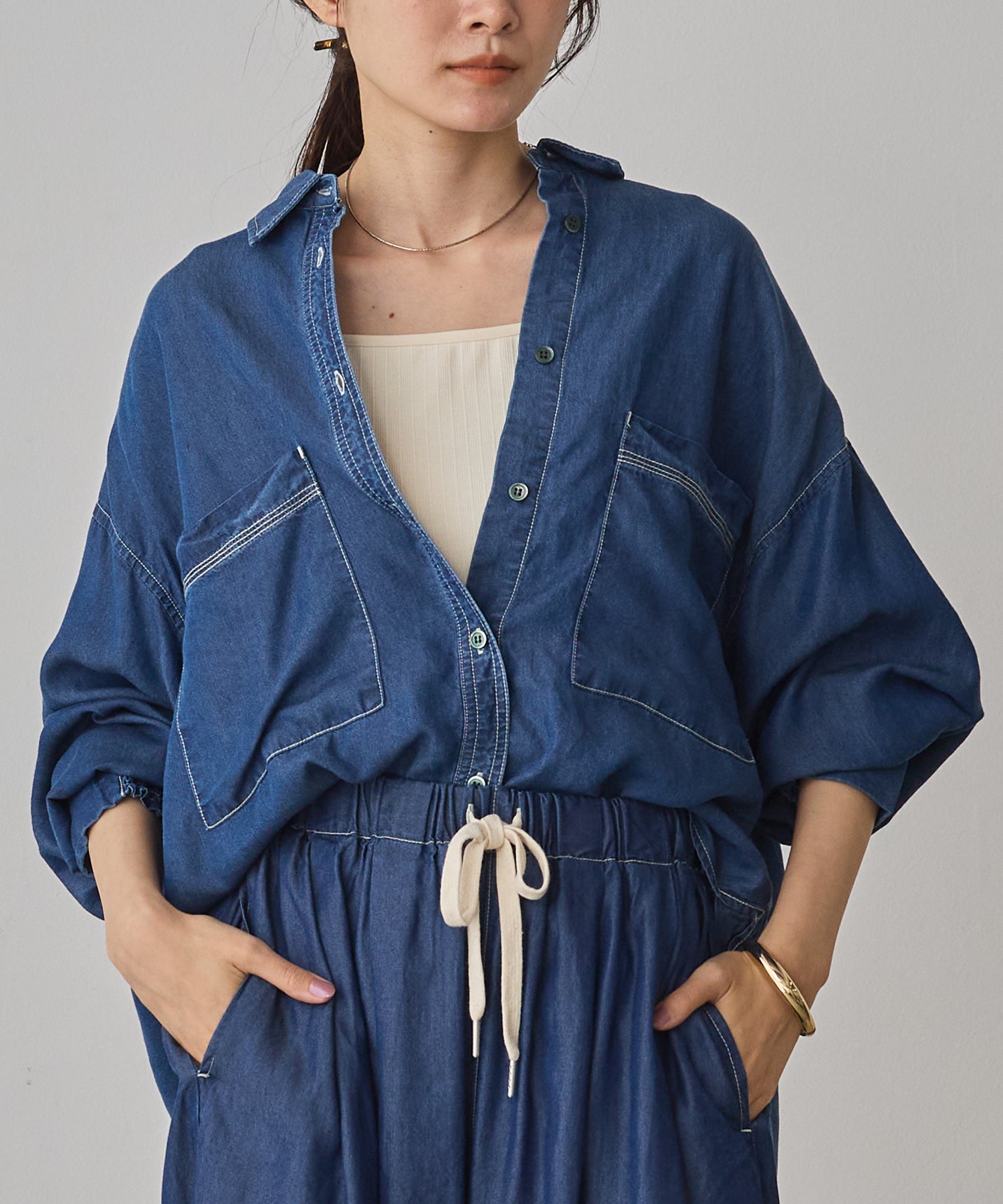 TENCEL DENIM OVERSHIRT