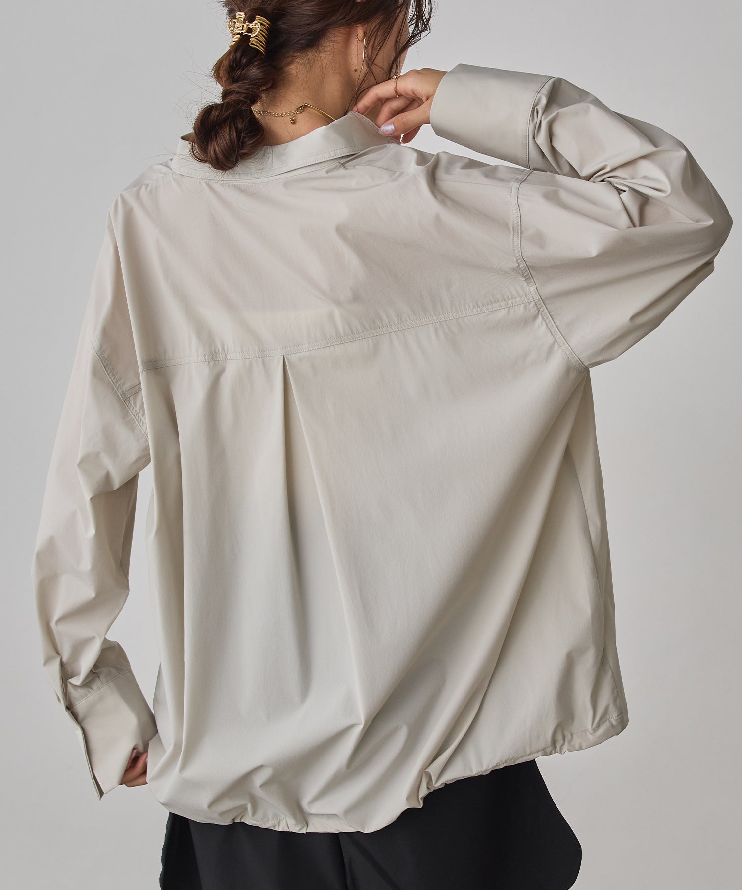 [ICE TOUCH] BACKDROSS BALLOON SHIRT