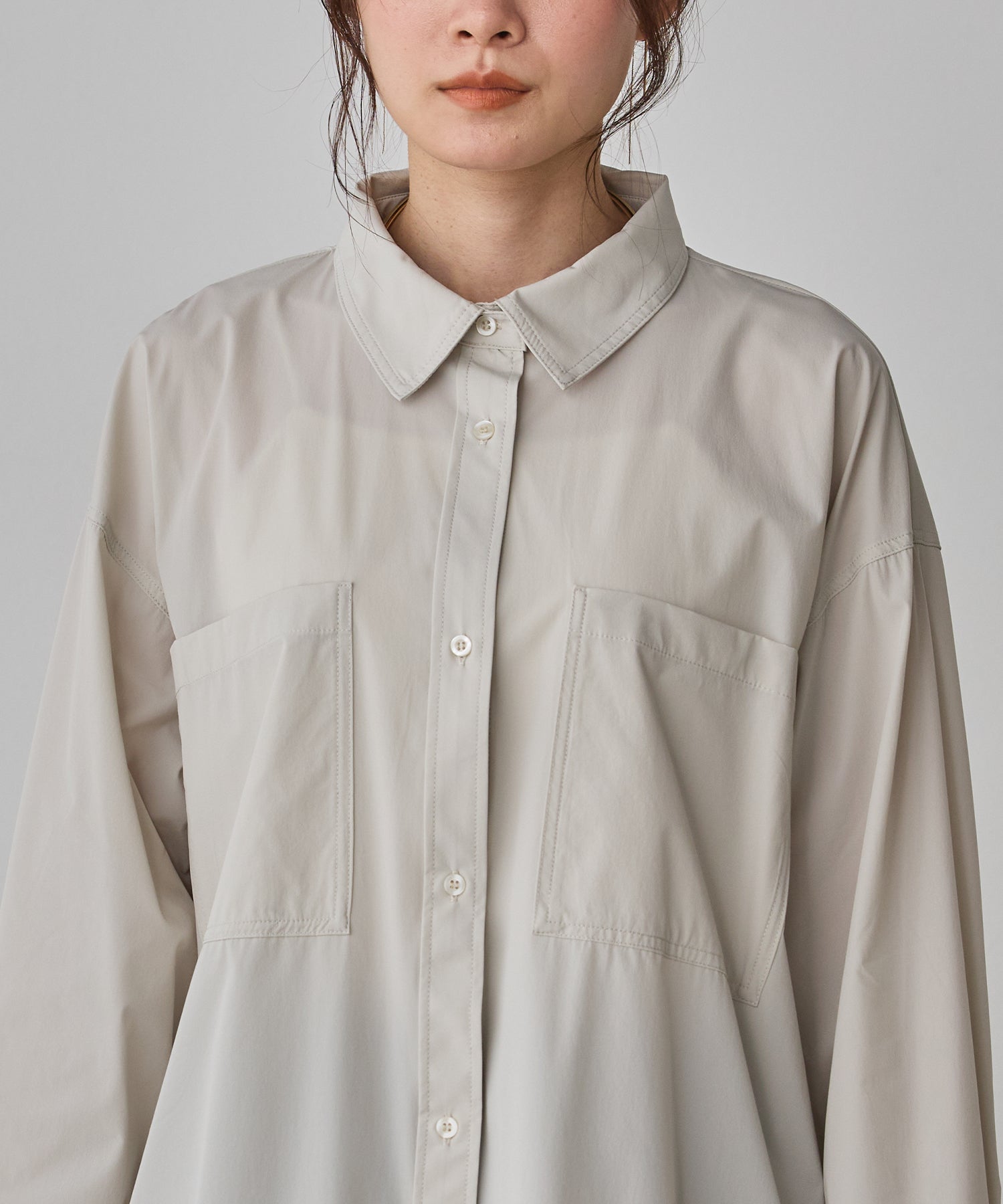[ICE TOUCH] BACKDROSS BALLOON SHIRT
