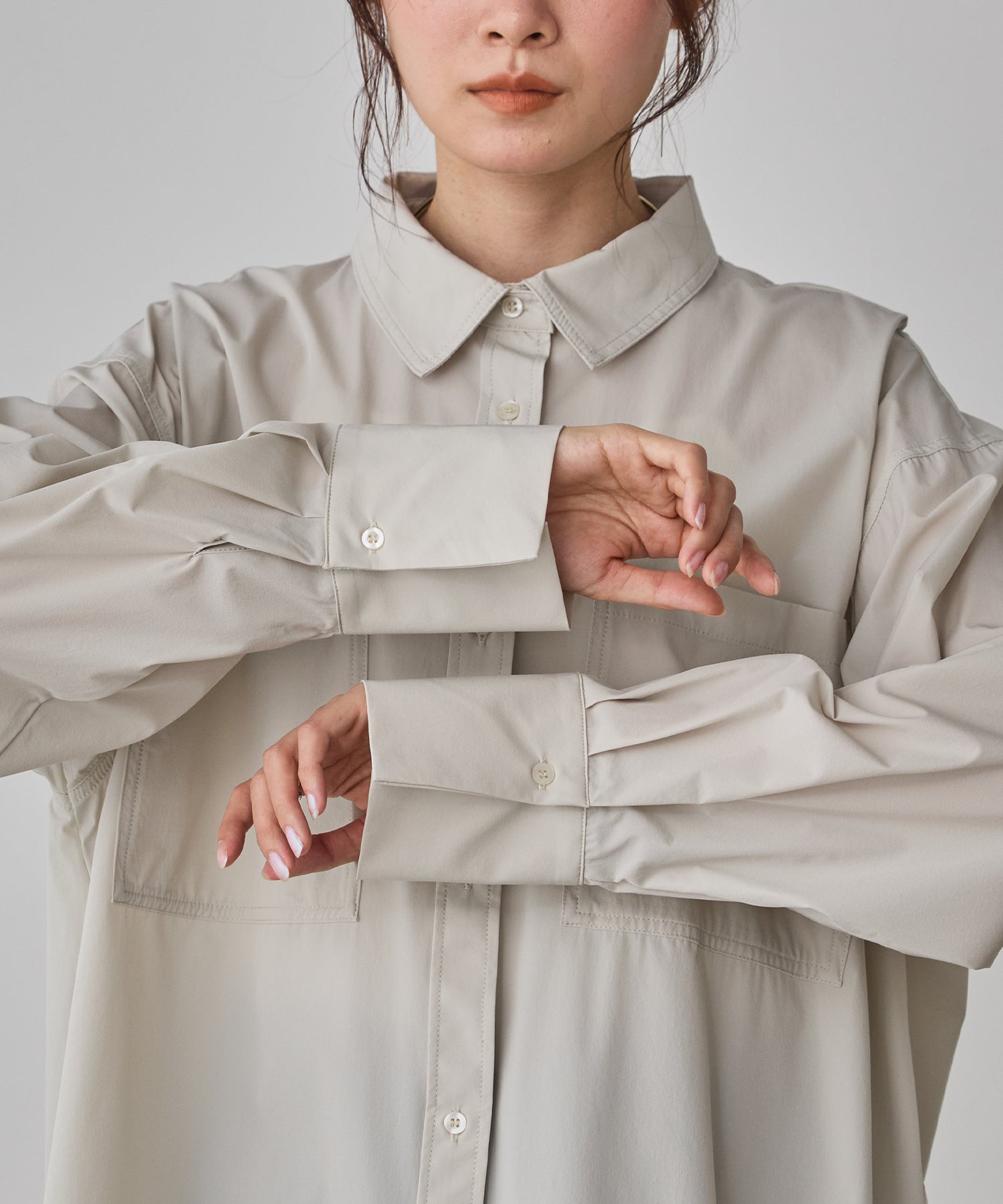ICE TOUCH] BACKDROSS BALLOON SHIRT
