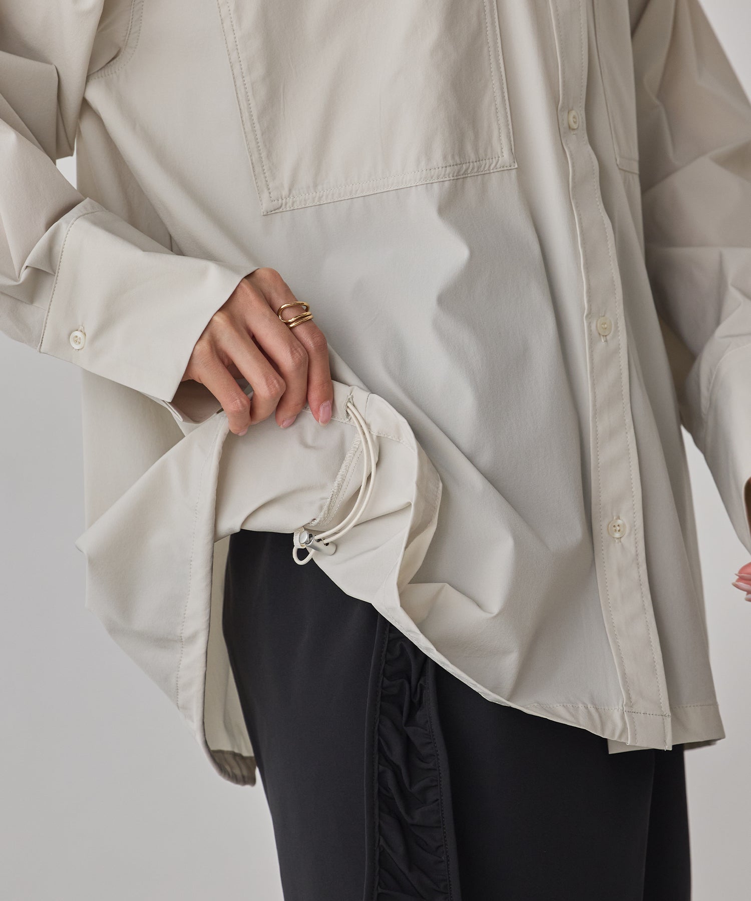 [ICE TOUCH] BACKDROSS BALLOON SHIRT