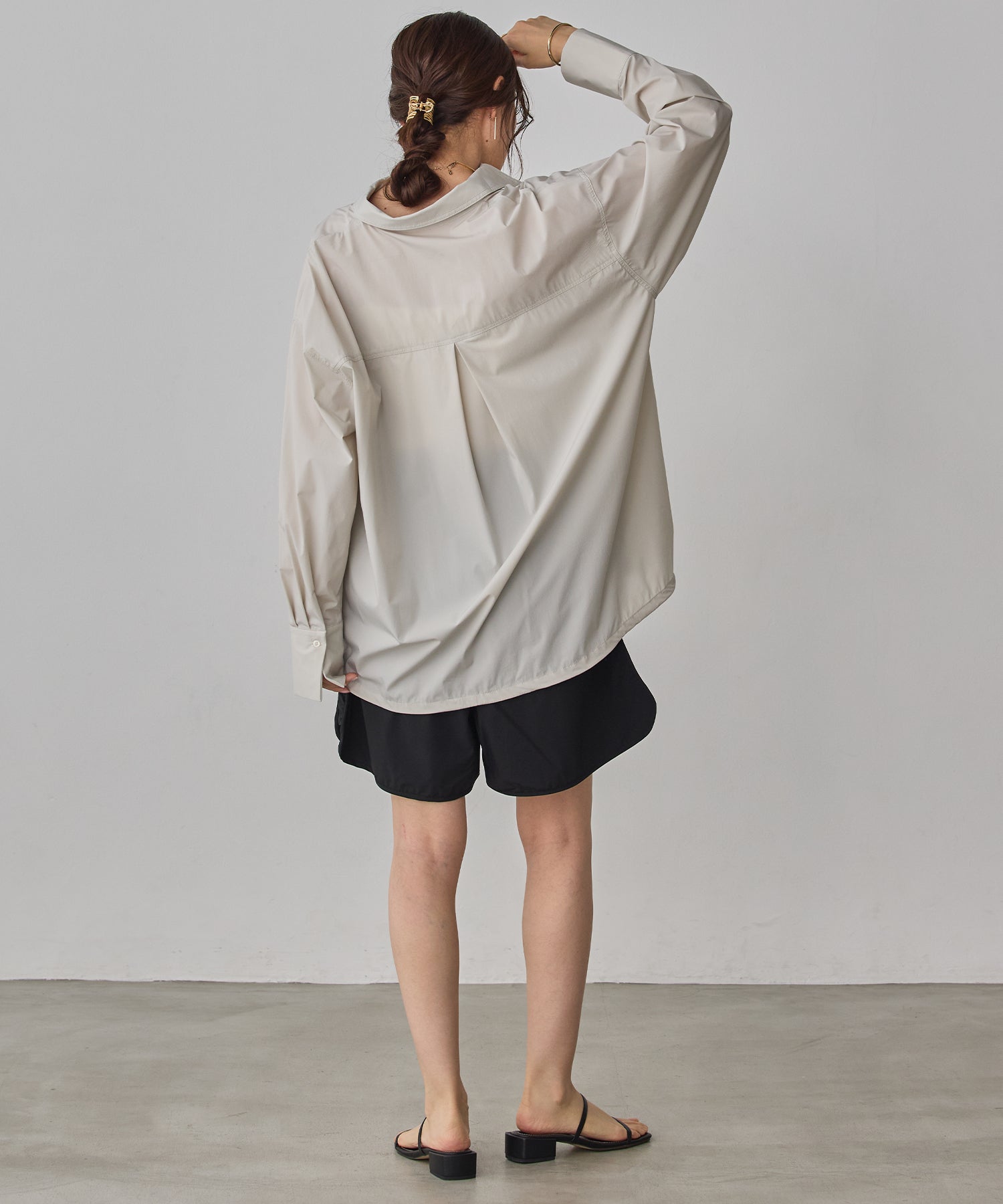 [ICE TOUCH] BACKDROSS BALLOON SHIRT
