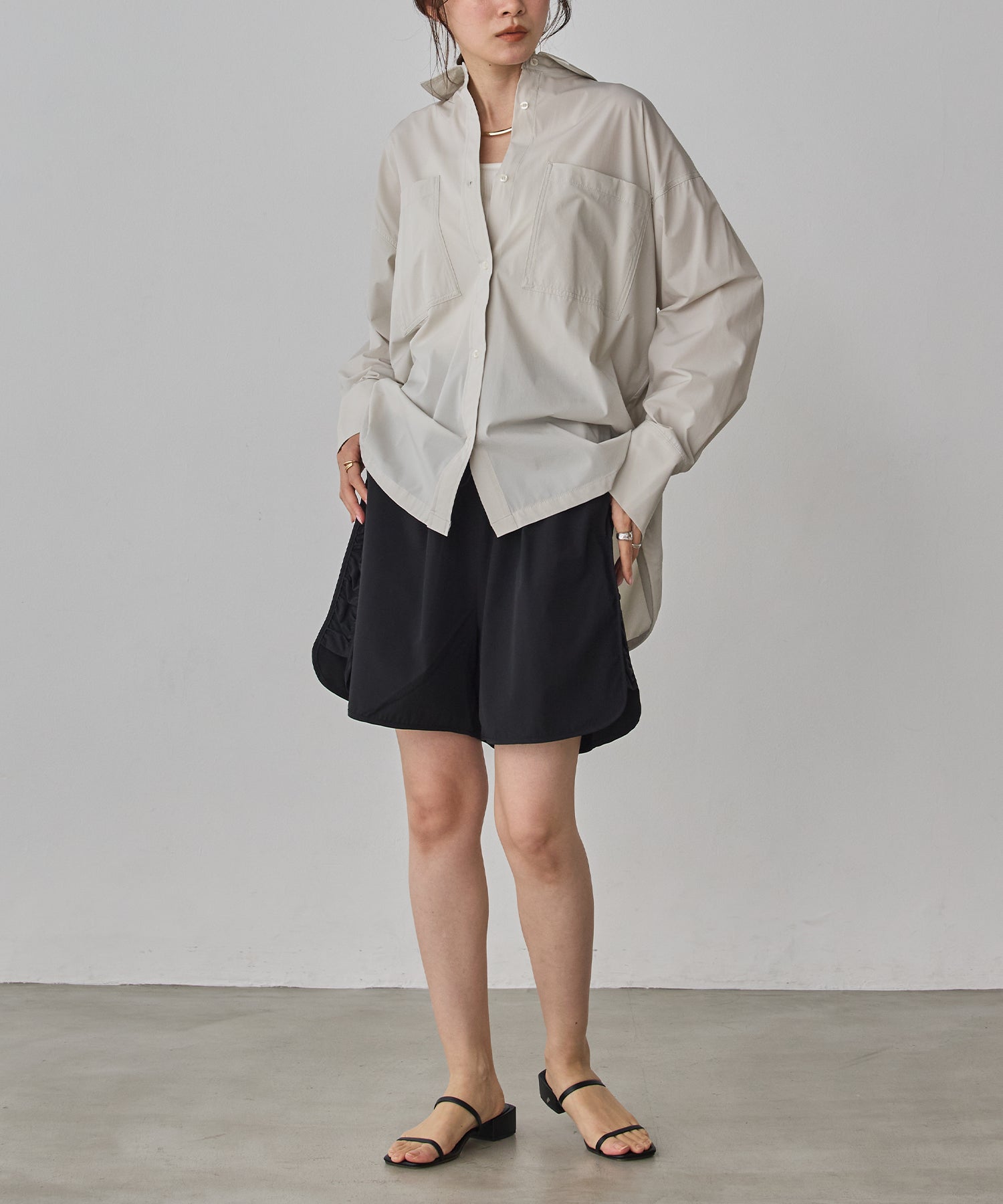 [ICE TOUCH] BACKDROSS BALLOON SHIRT