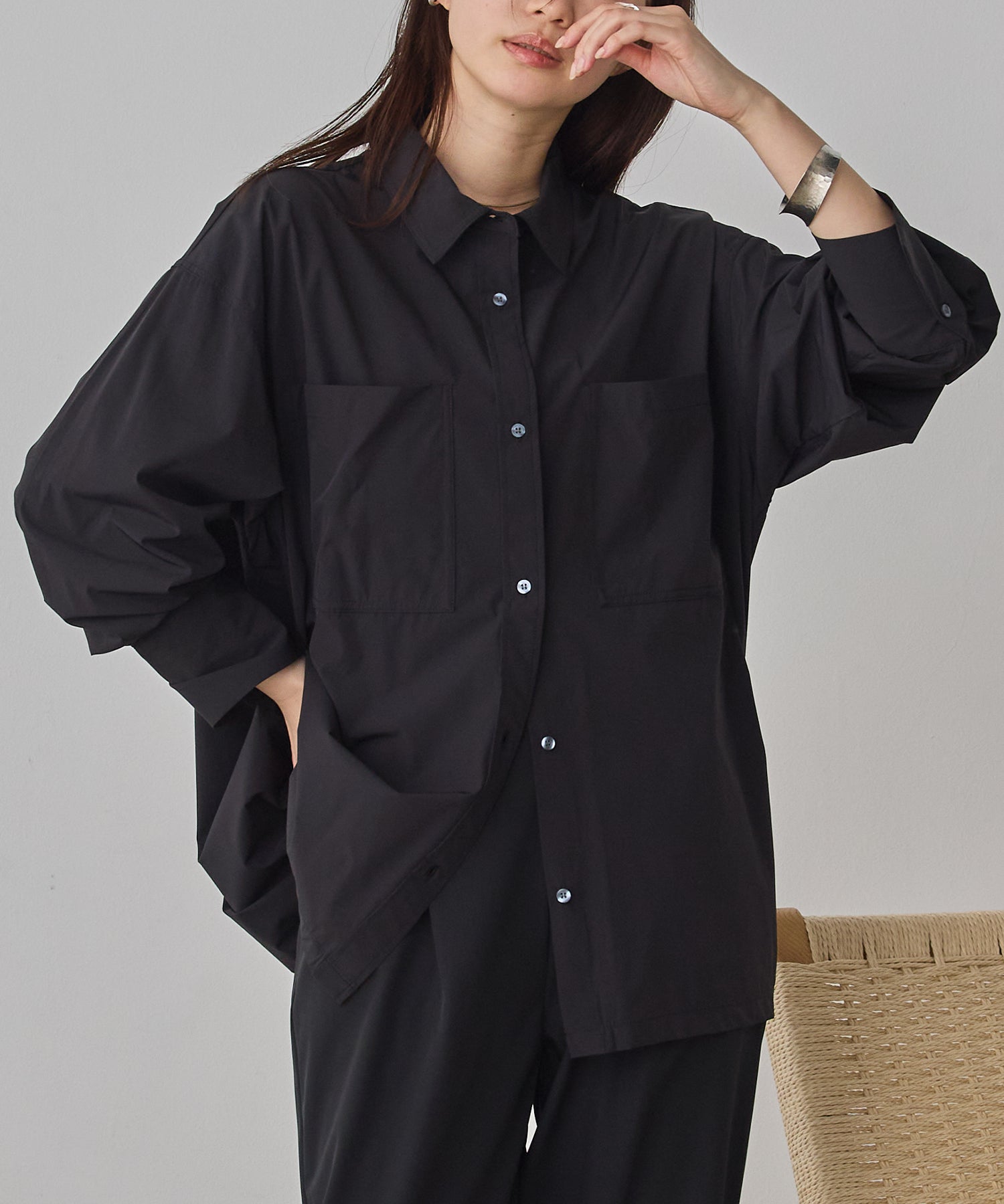 [ICE TOUCH] BACKDROSS BALLOON SHIRT