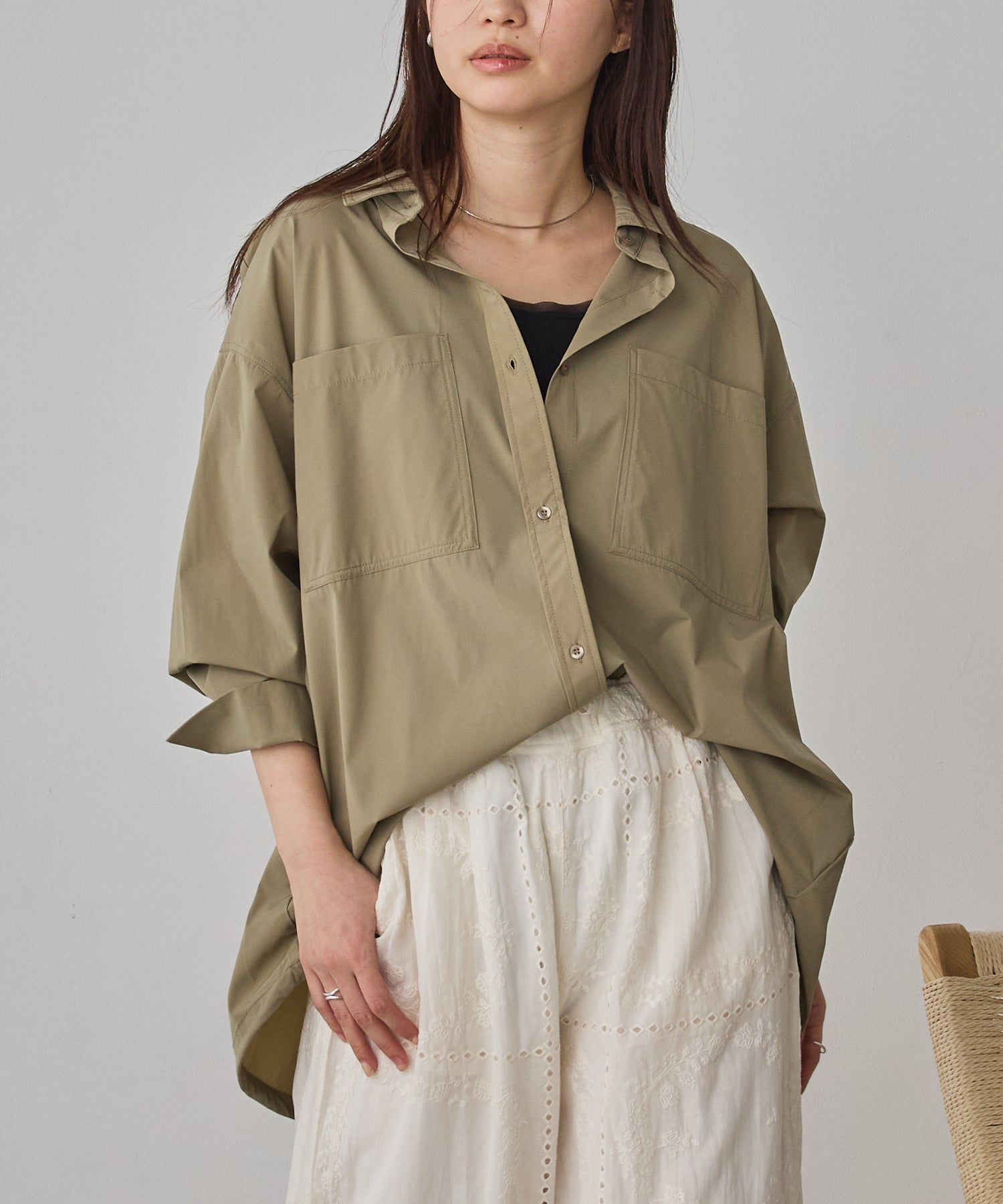 [ICE TOUCH] BACKDROSS BALLOON SHIRT