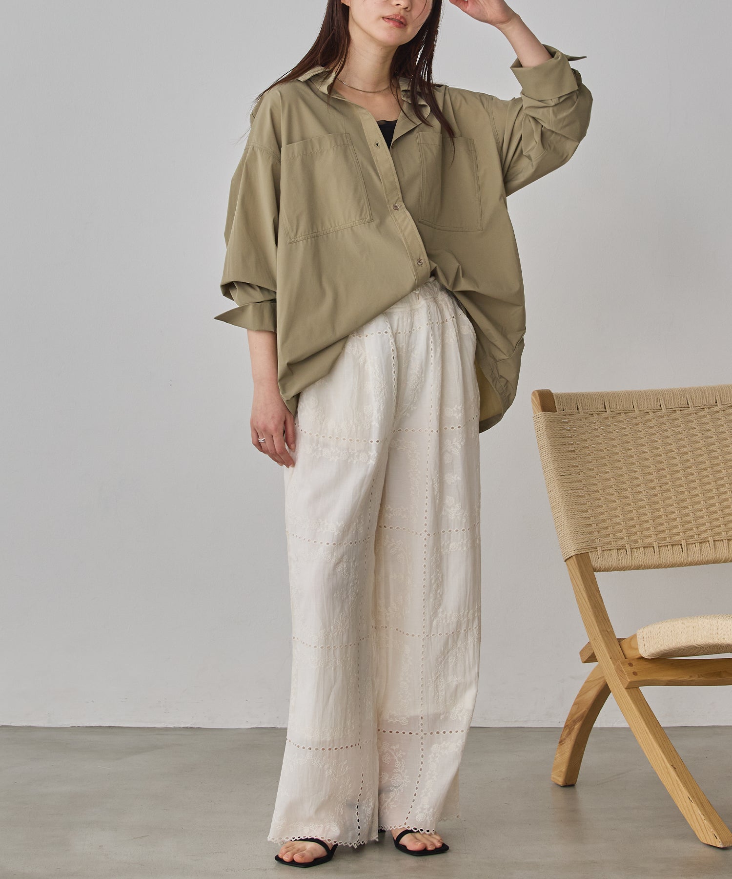 [ICE TOUCH] BACKDROSS BALLOON SHIRT
