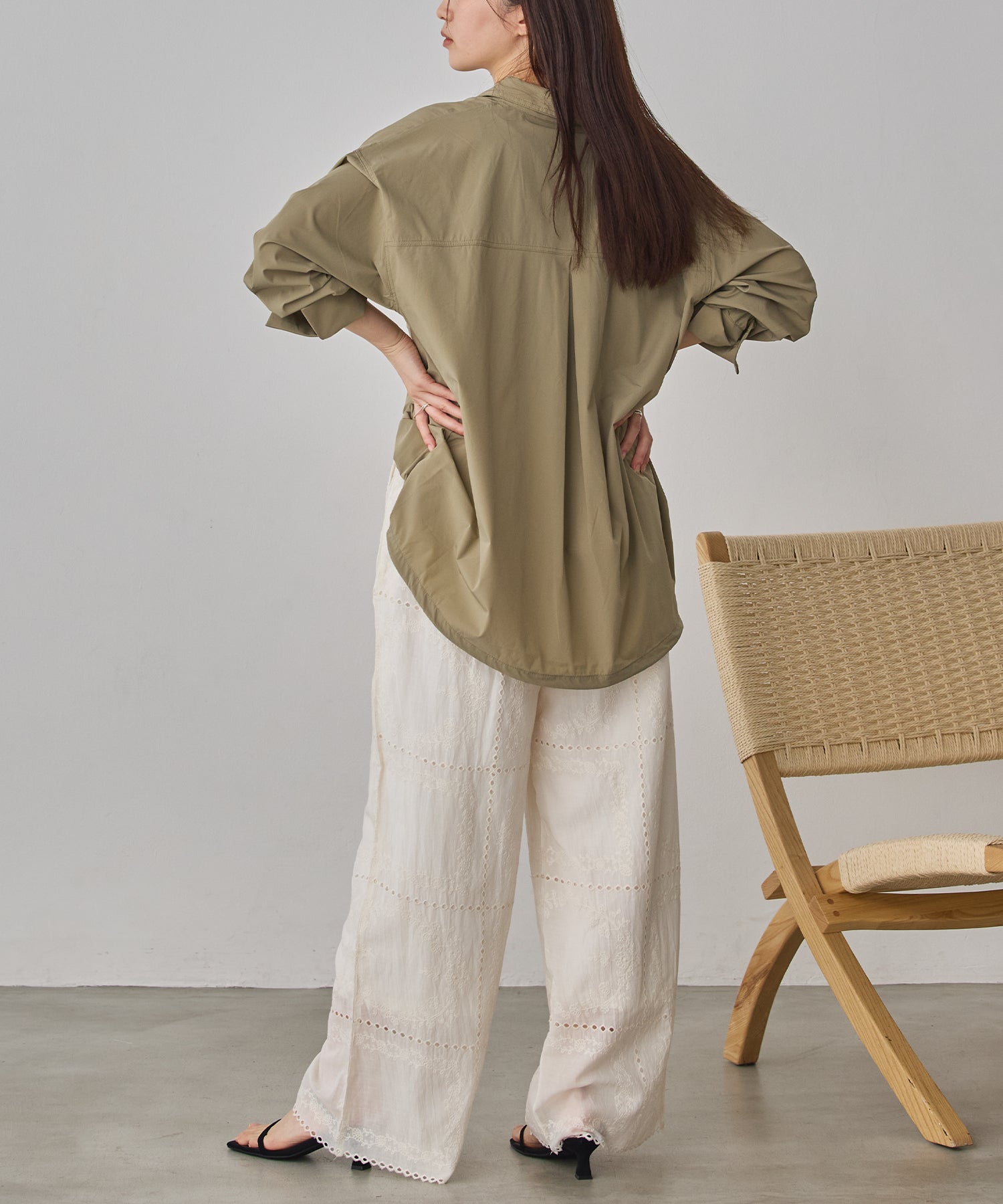 [ICE TOUCH] BACKDROSS BALLOON SHIRT