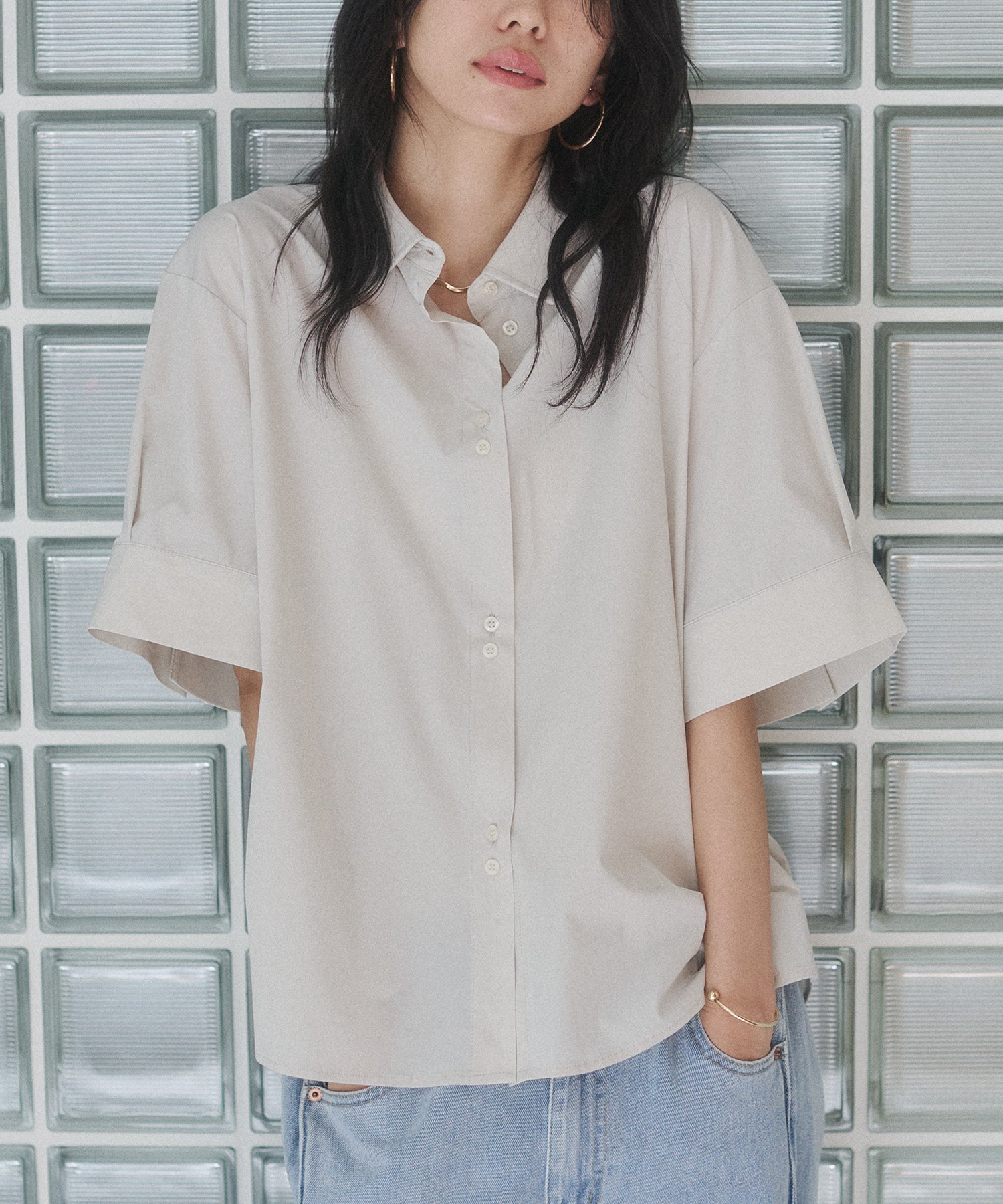[ICE TOUCH] SHORT-SLEEVE BOX SHIRT