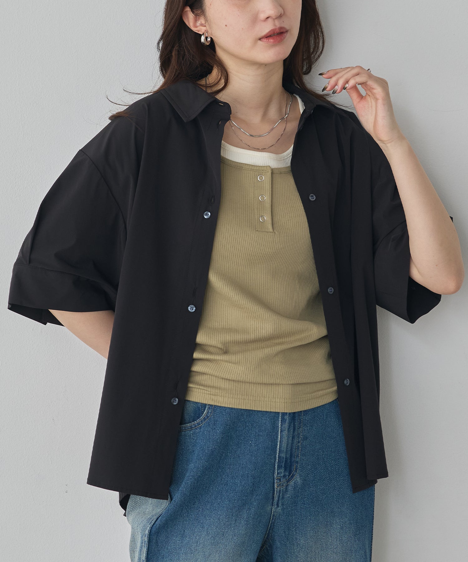 [ICE TOUCH] SHORT-SLEEVE BOX SHIRT