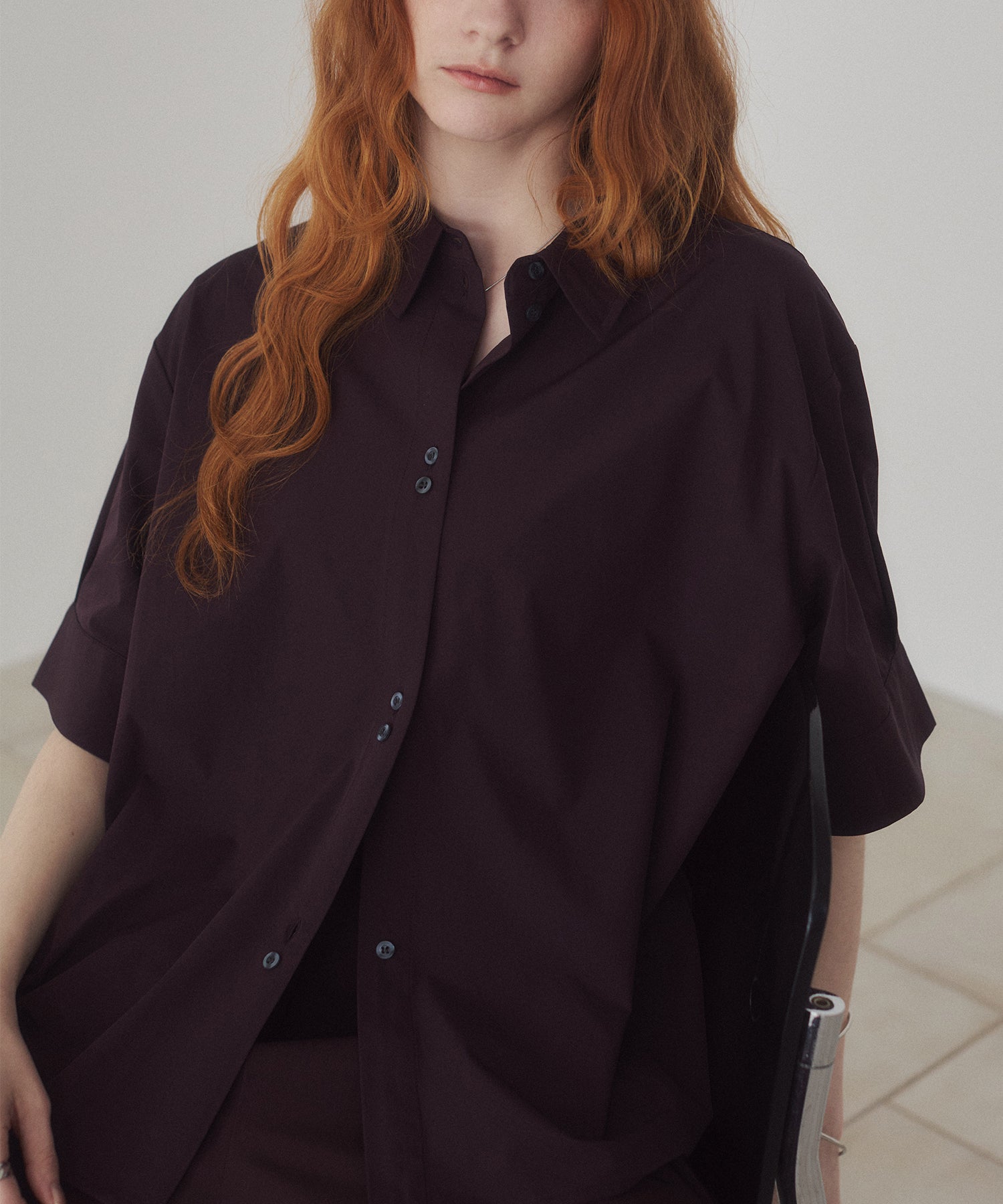 ICE TOUCH] SHORT-SLEEVE BOX SHIRT