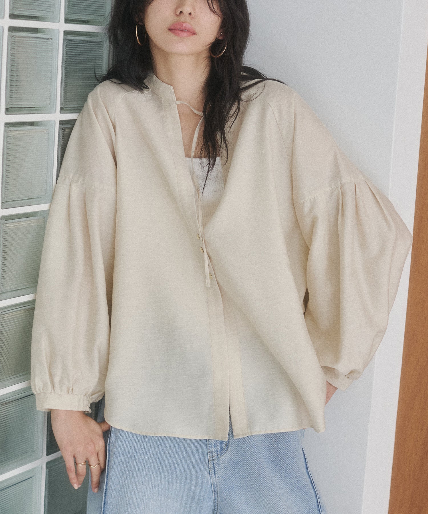 《PRE-ORDER》REVERSIBLE SHEER SHIRT