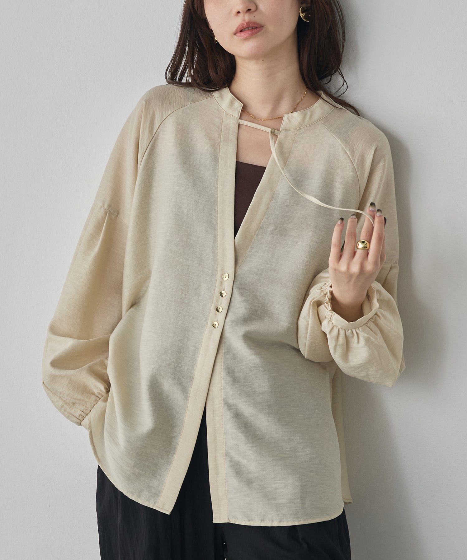 《PRE-ORDER》REVERSIBLE SHEER SHIRT
