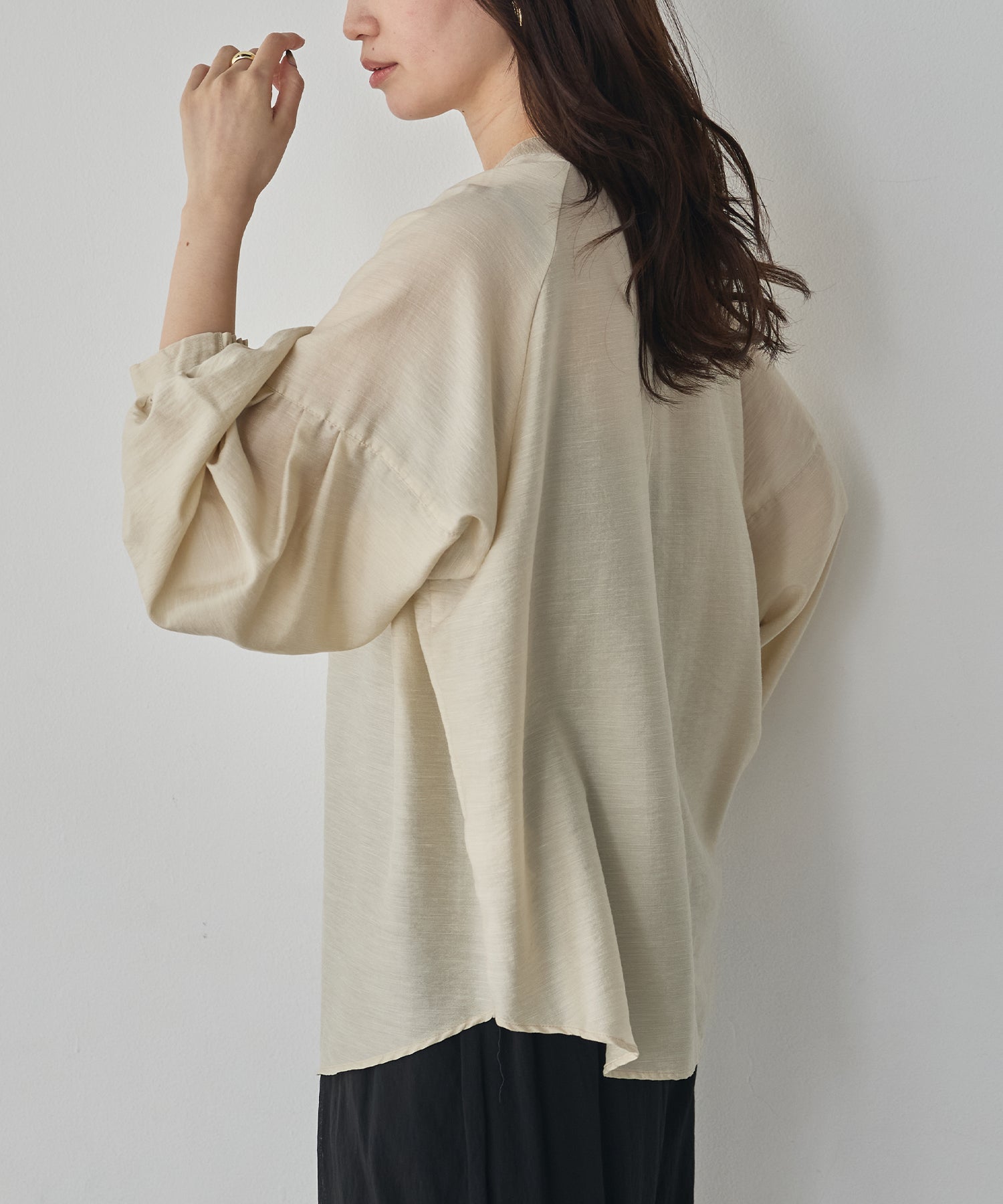 《PRE-ORDER》REVERSIBLE SHEER SHIRT