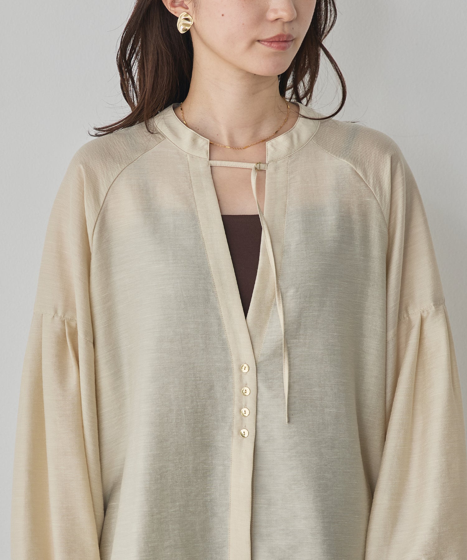 《PRE-ORDER》REVERSIBLE SHEER SHIRT