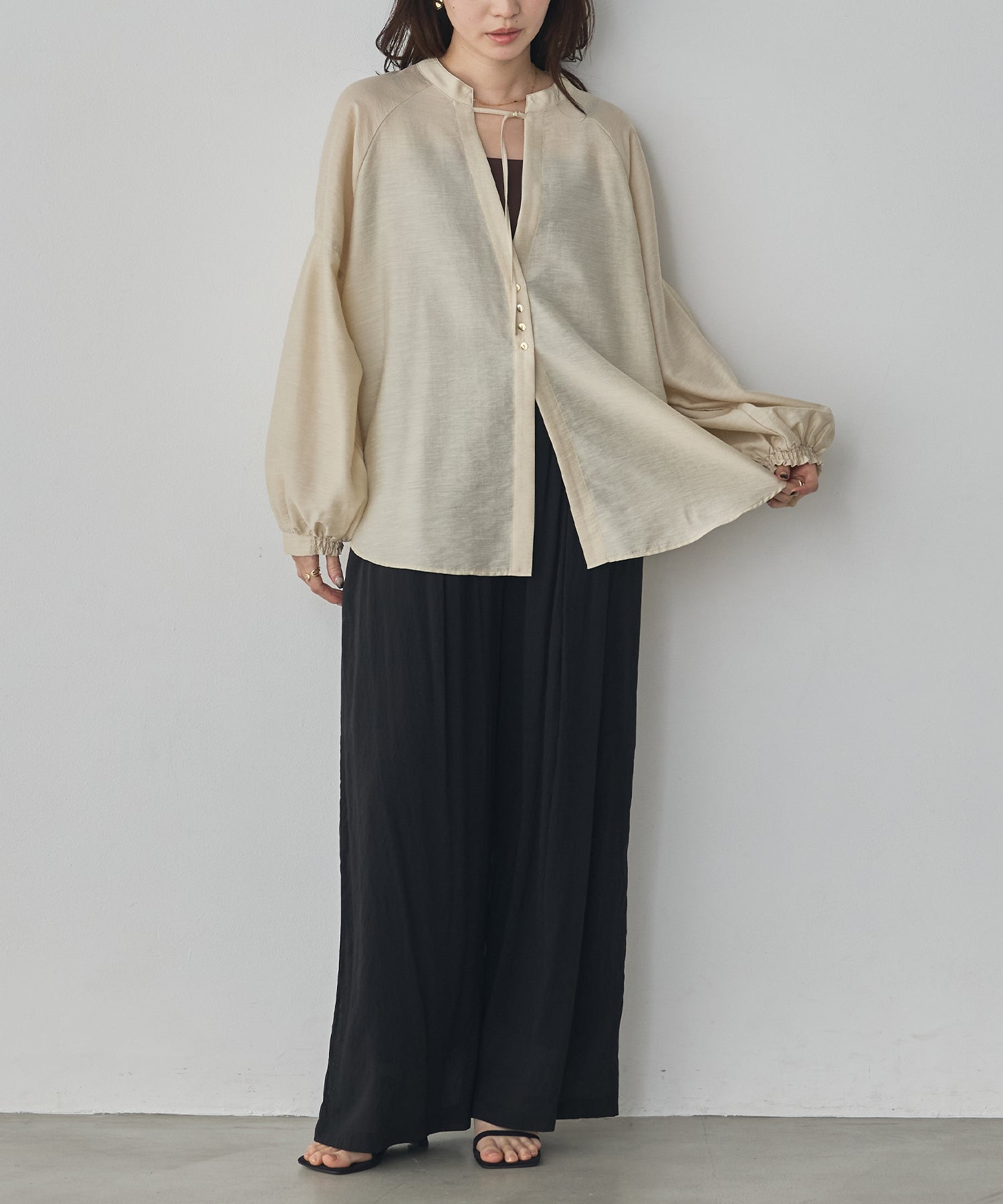 《PRE-ORDER》REVERSIBLE SHEER SHIRT