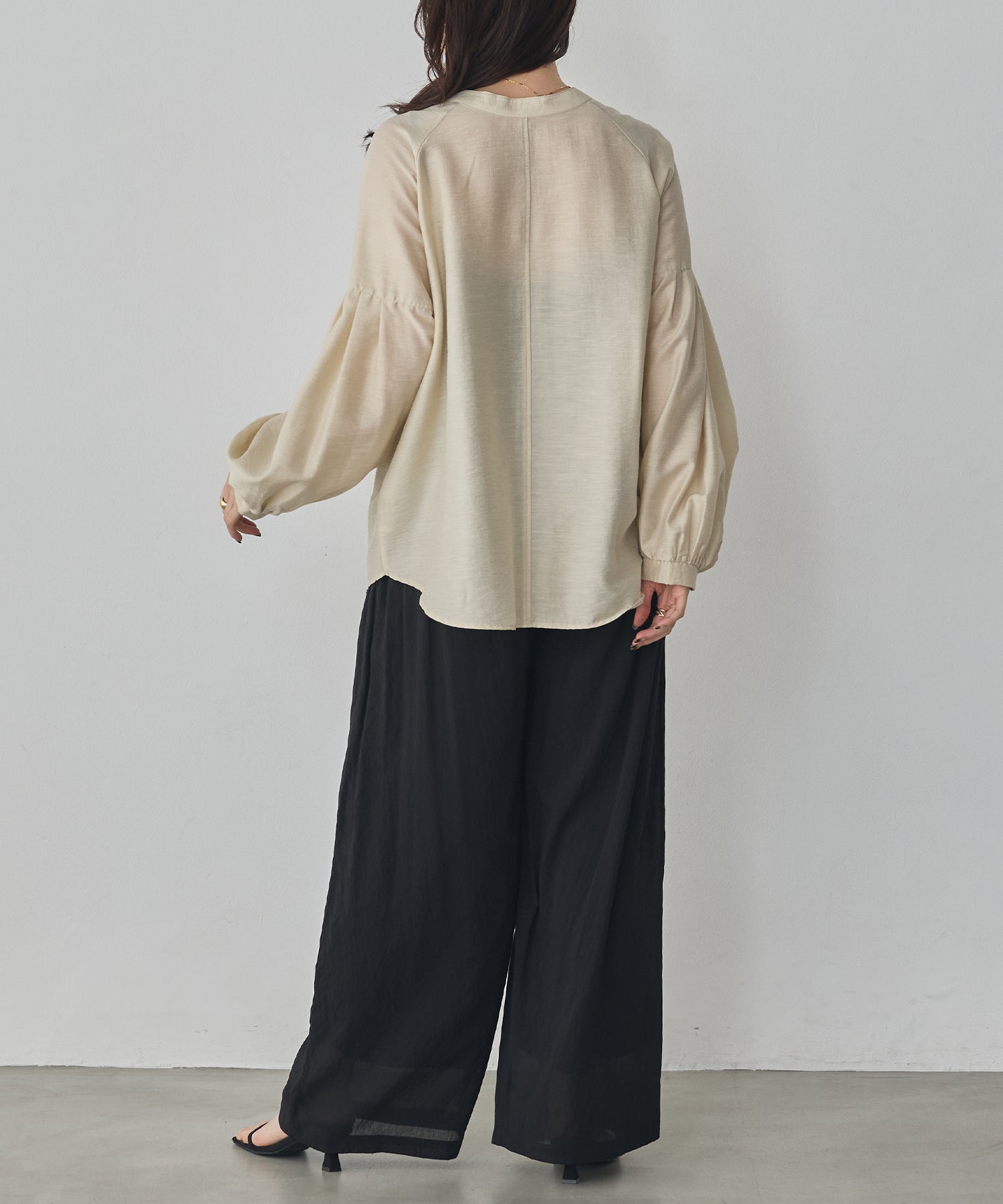 《PRE-ORDER》REVERSIBLE SHEER SHIRT