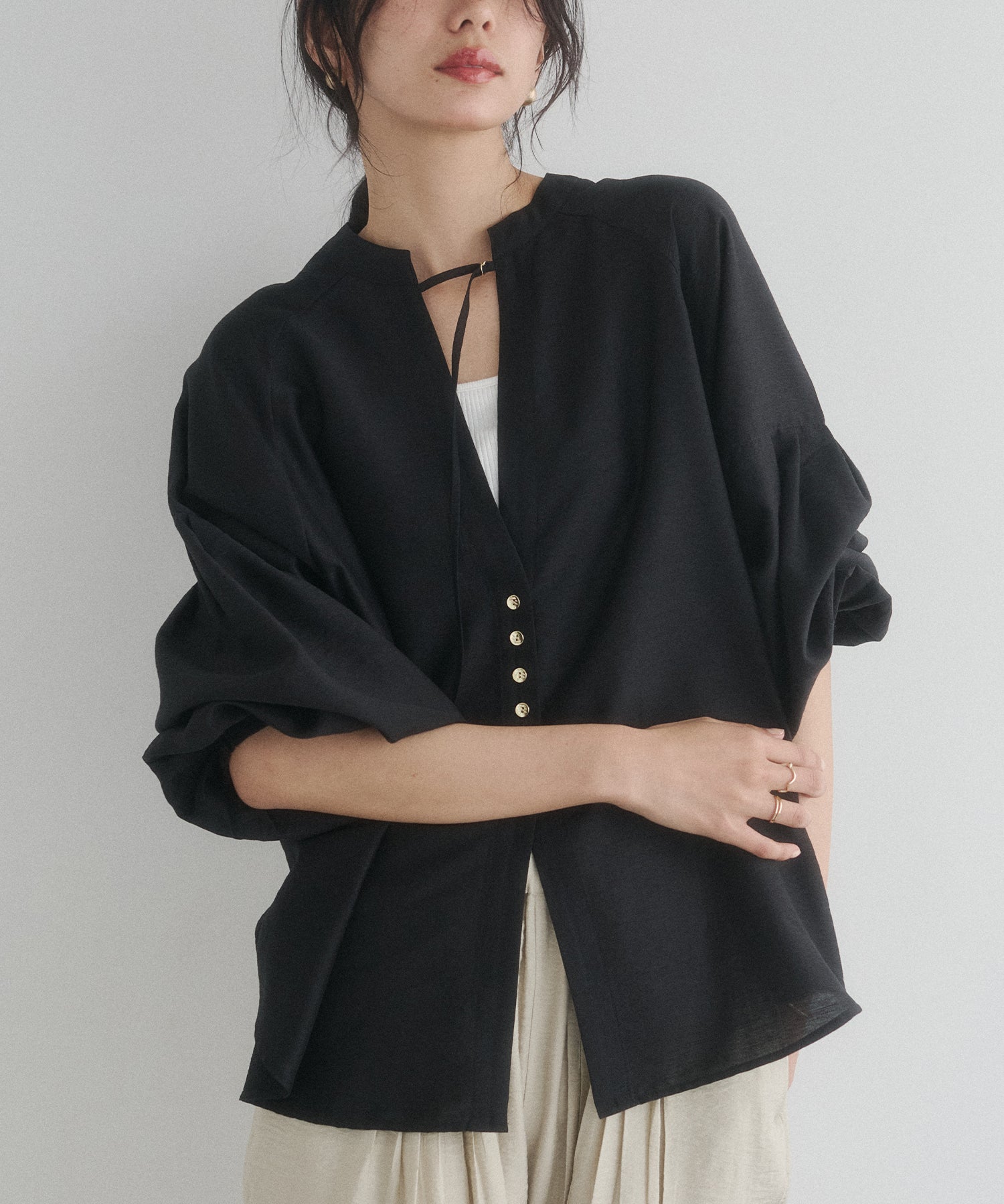 《PRE-ORDER》REVERSIBLE SHEER SHIRT