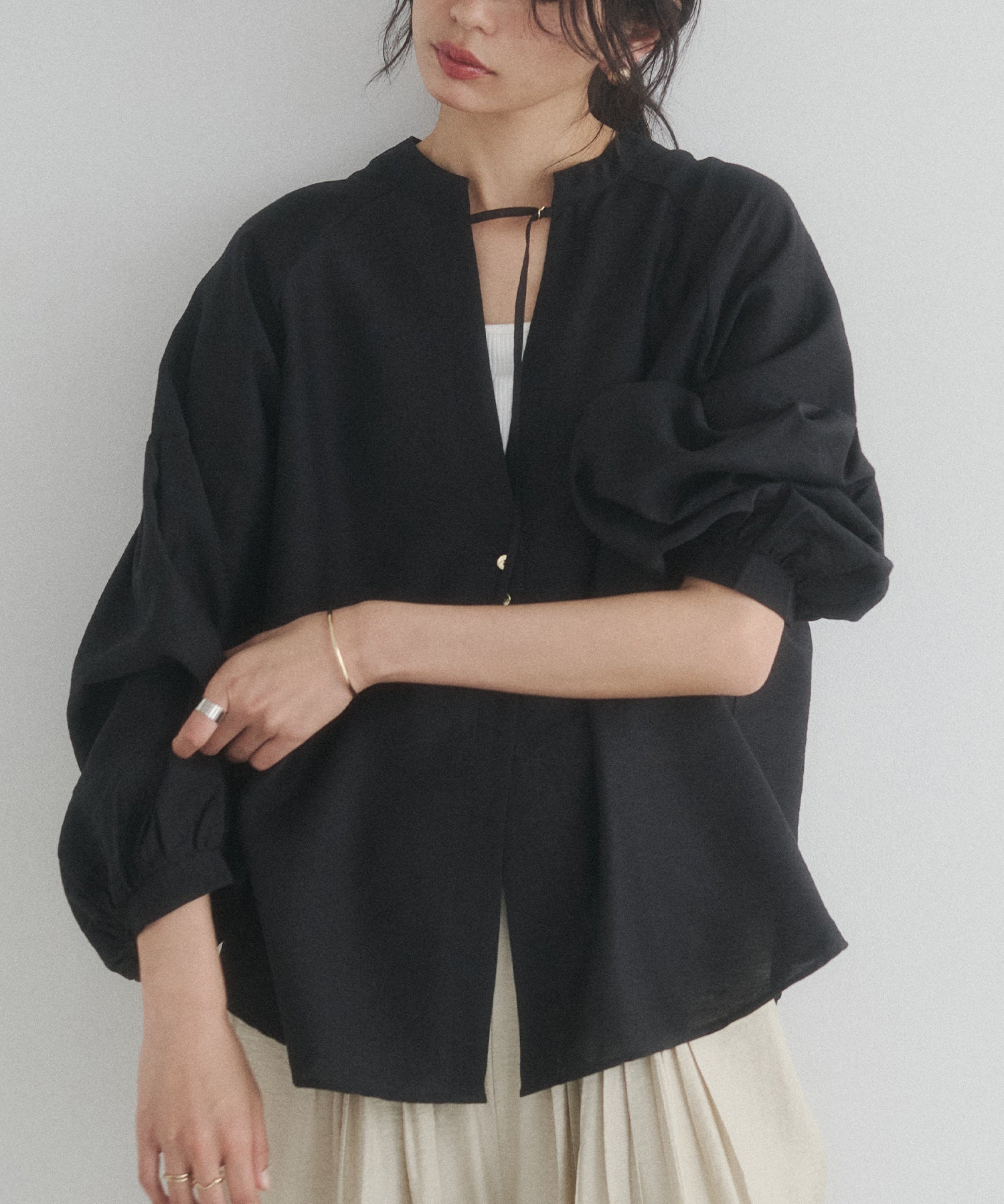 《PRE-ORDER》REVERSIBLE SHEER SHIRT