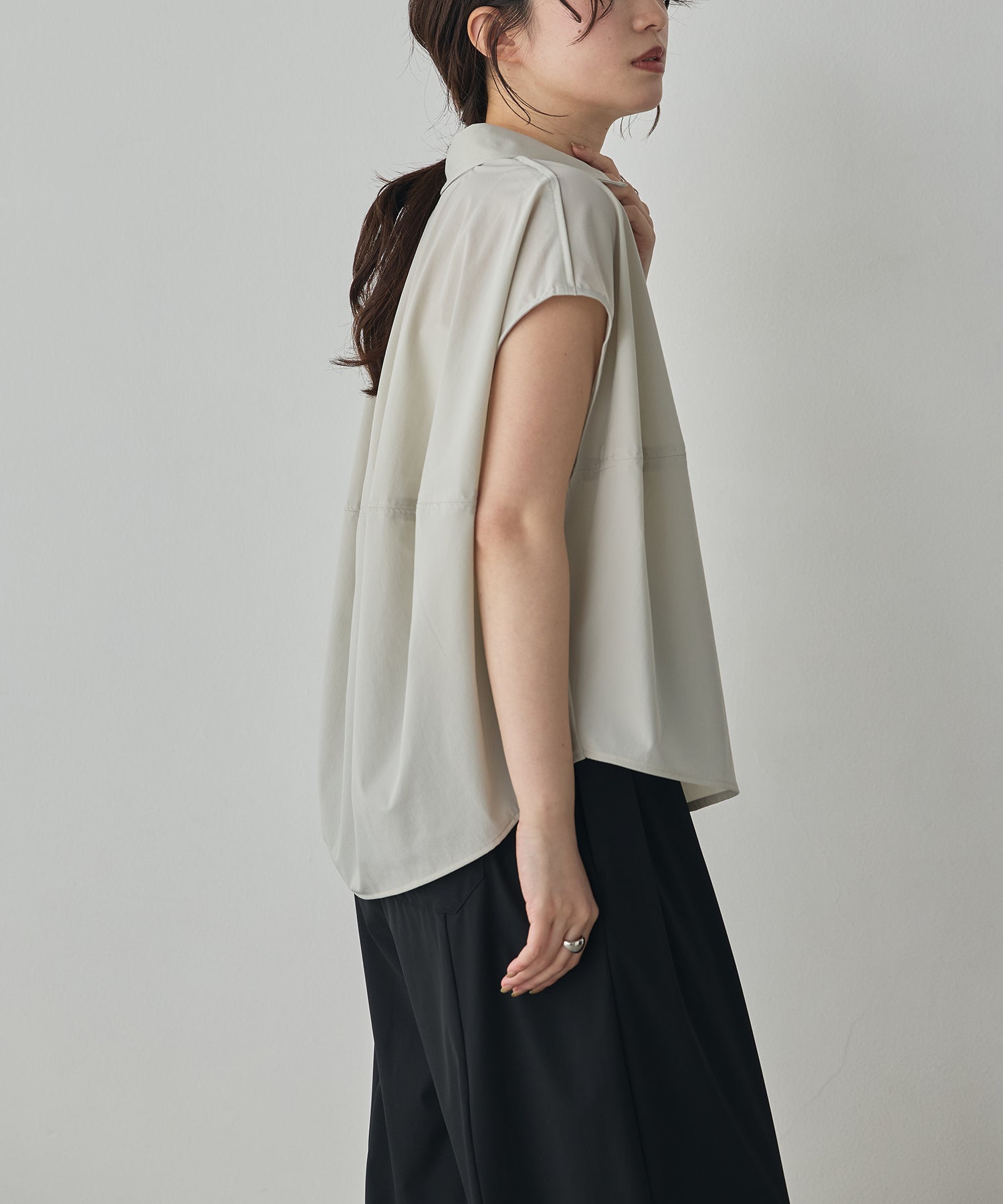 [ICE-TOUCH] THICK COCOON SHIRT