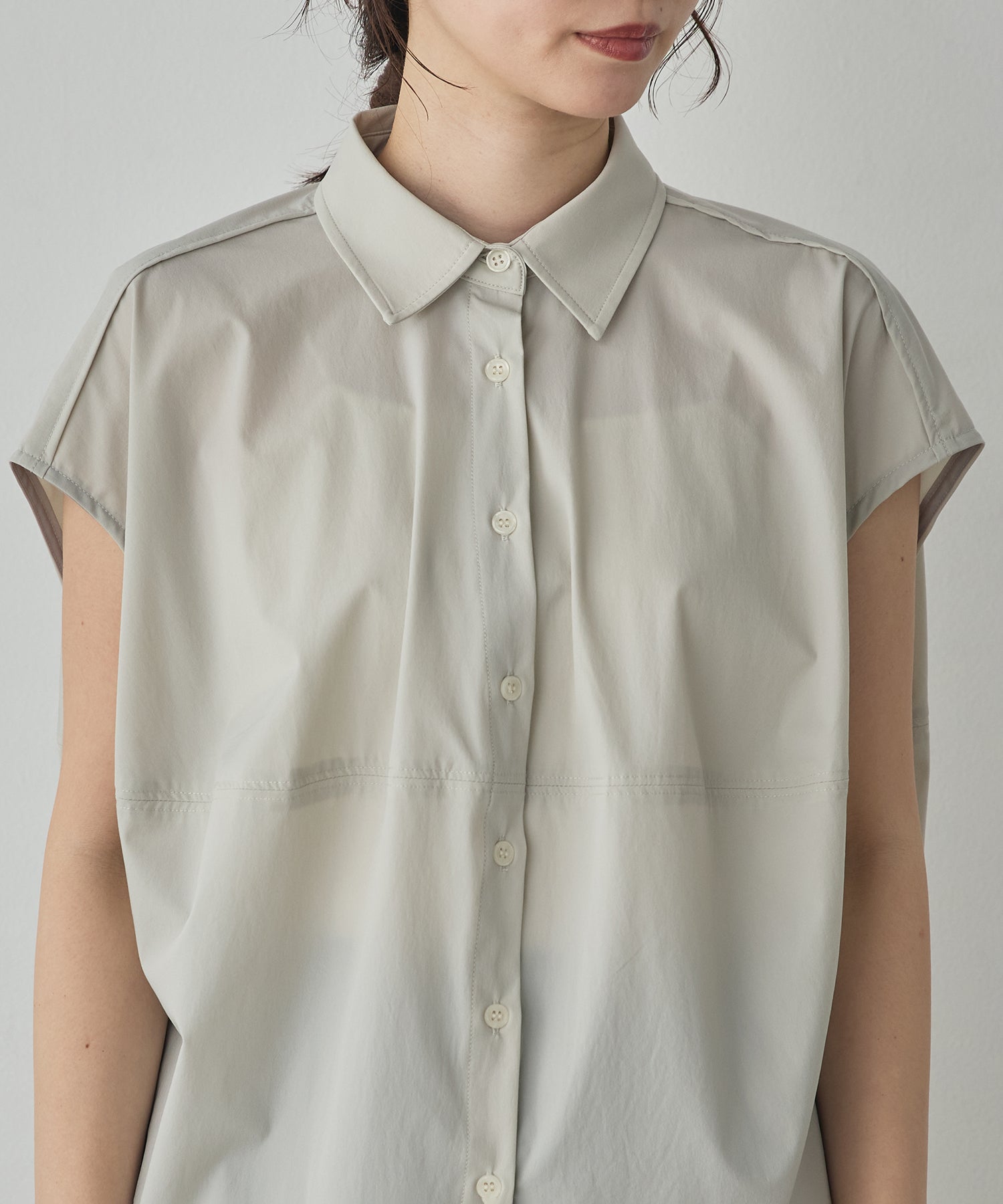 [ICE-TOUCH] THICK COCOON SHIRT