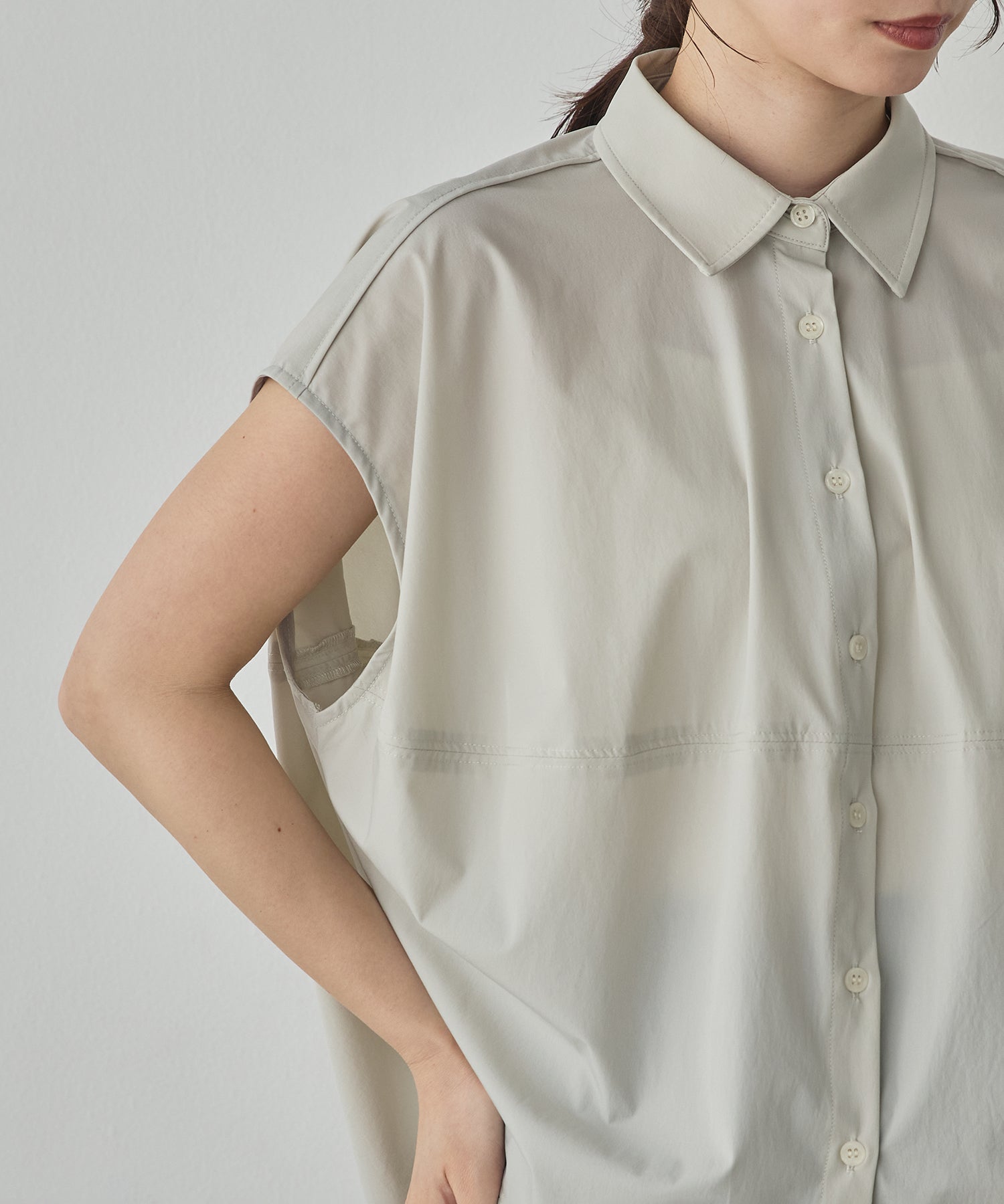 [ICE-TOUCH] THICK COCOON SHIRT