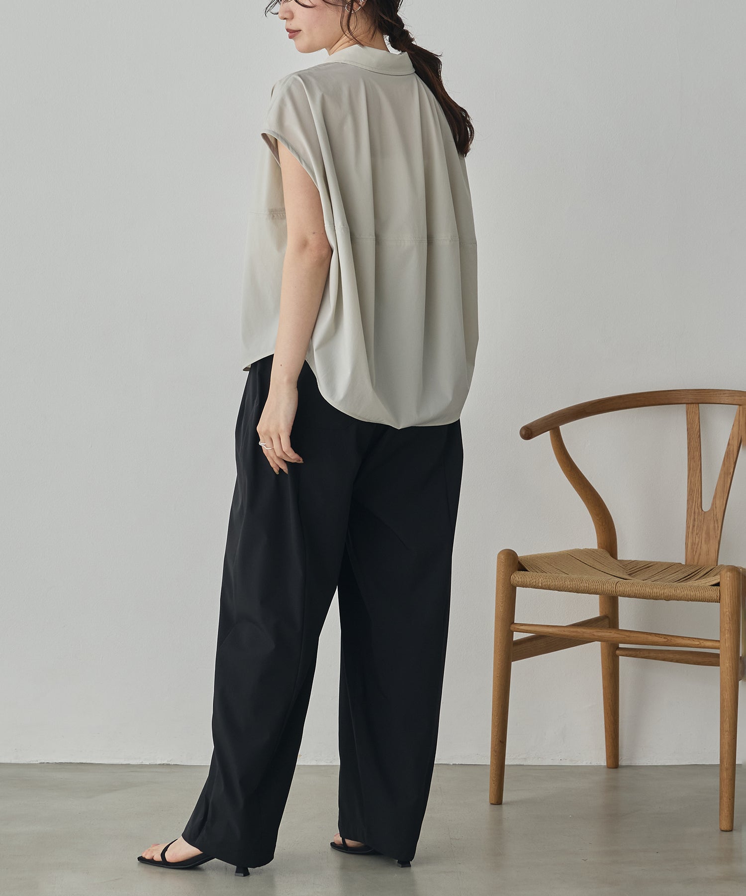 [ICE-TOUCH] THICK COCOON SHIRT