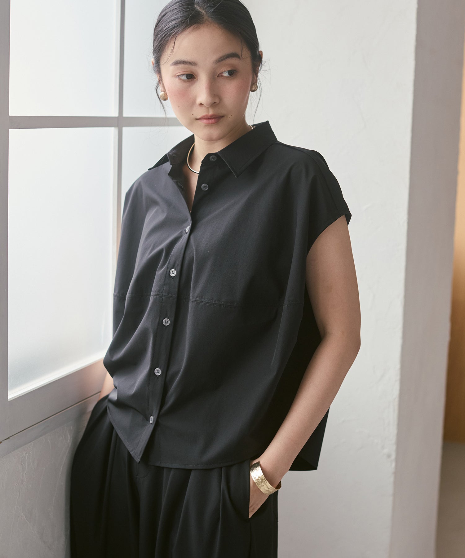 [ICE TOUCH] THICK COCOON SHIRT