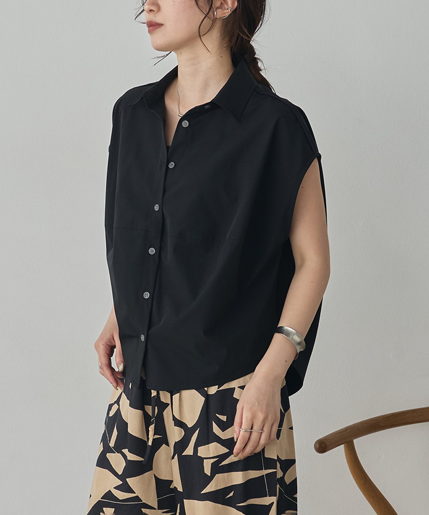 [ICE-TOUCH] THICK COCOON SHIRT