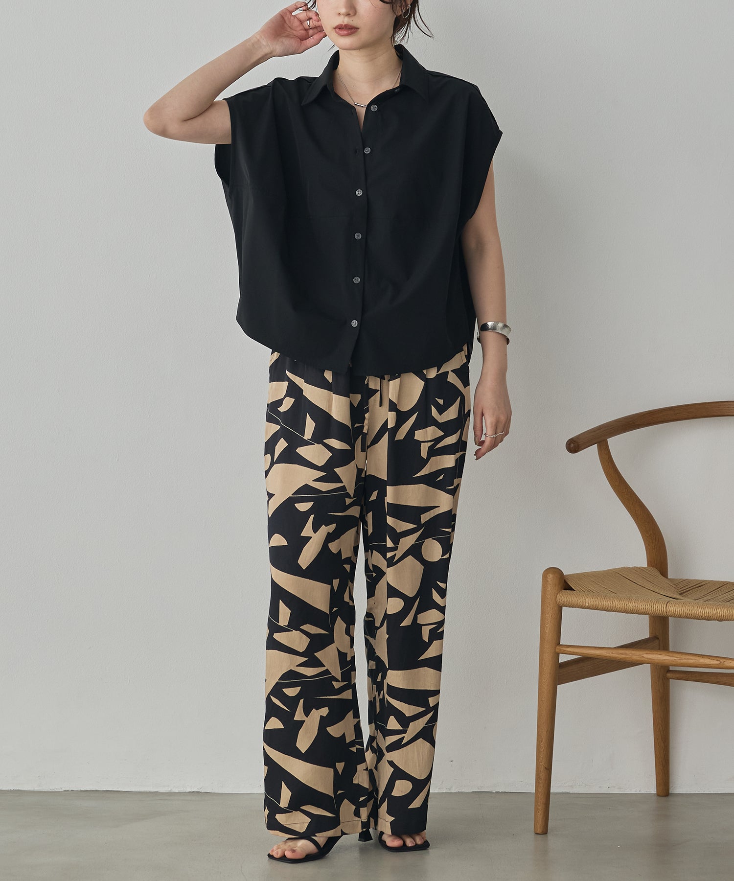 [ICE-TOUCH] THICK COCOON SHIRT