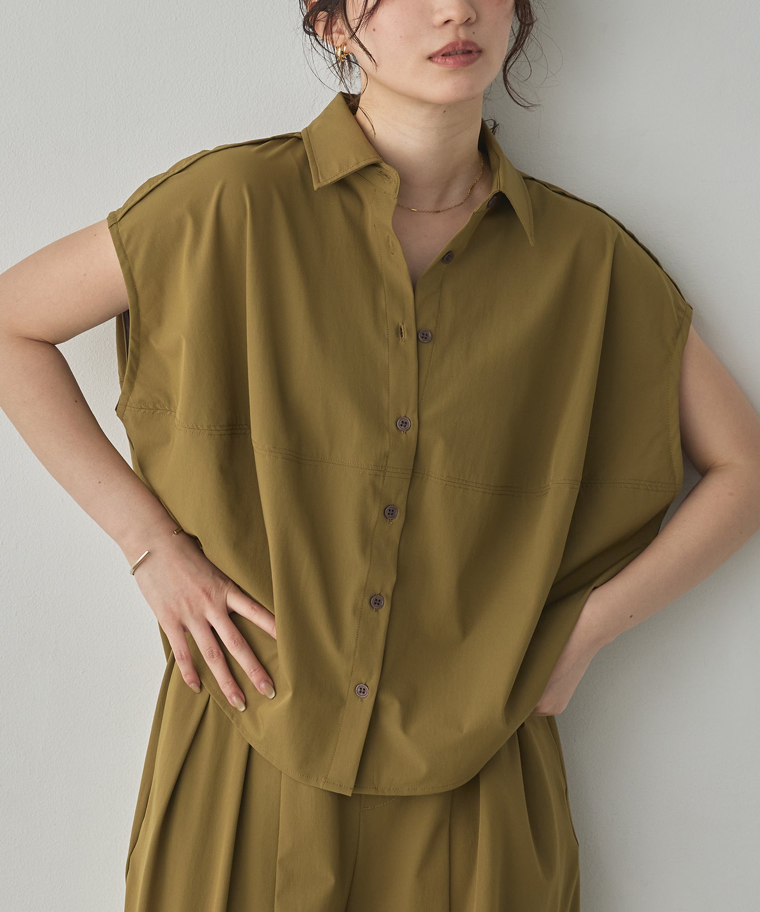 [ICE-TOUCH] THICK COCOON SHIRT