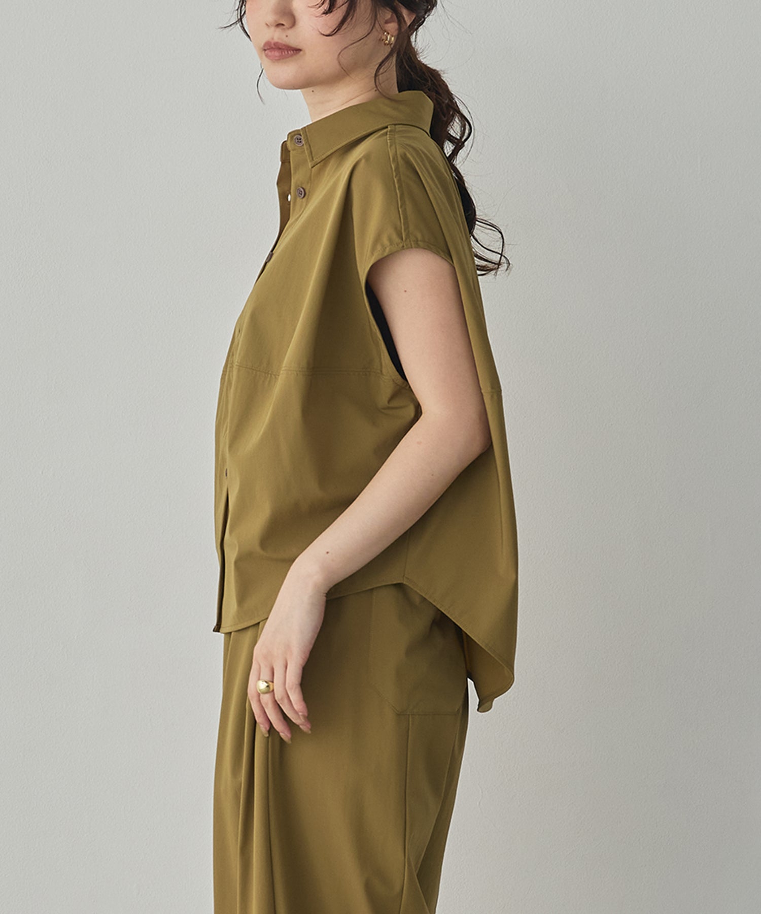 [ICE-TOUCH] THICK COCOON SHIRT