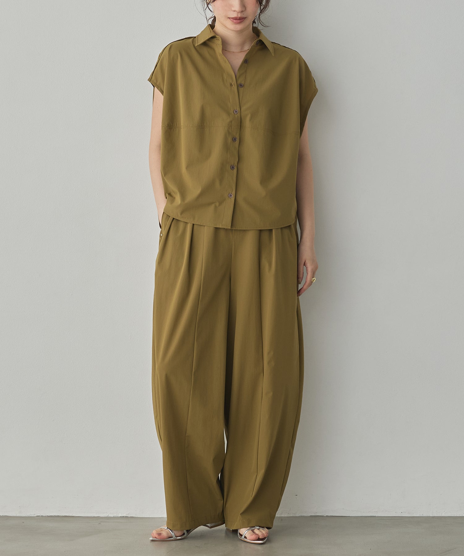 [ICE-TOUCH] THICK COCOON SHIRT