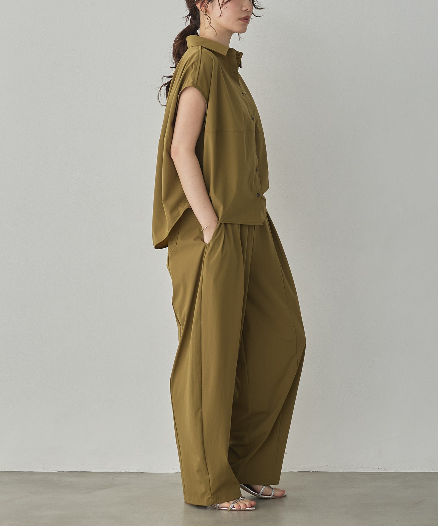 [ICE-TOUCH] THICK COCOON SHIRT