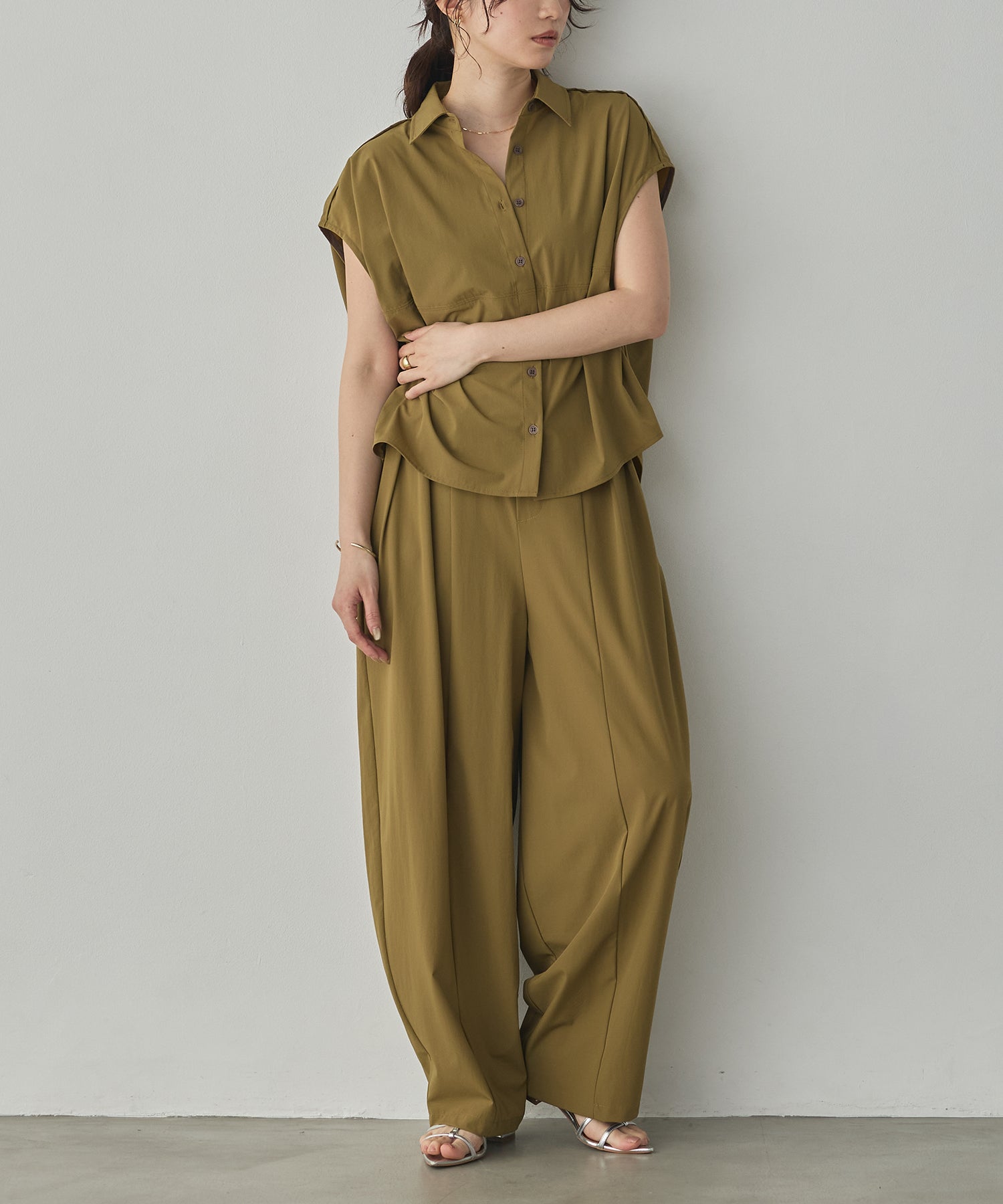 [ICE-TOUCH] THICK COCOON SHIRT