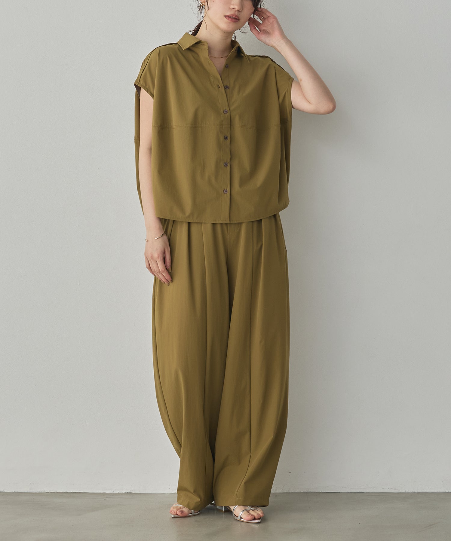 [ICE-TOUCH] THICK COCOON SHIRT