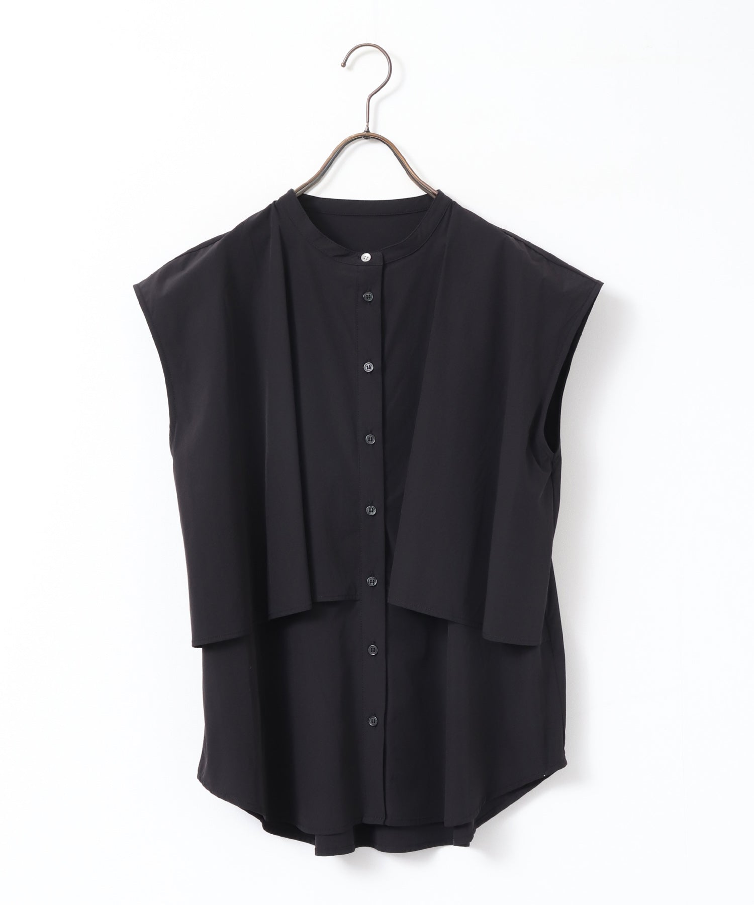 [ICE-TOUCH] LIGHTWEIGHT DOUBLE-FRONT BLOUSE