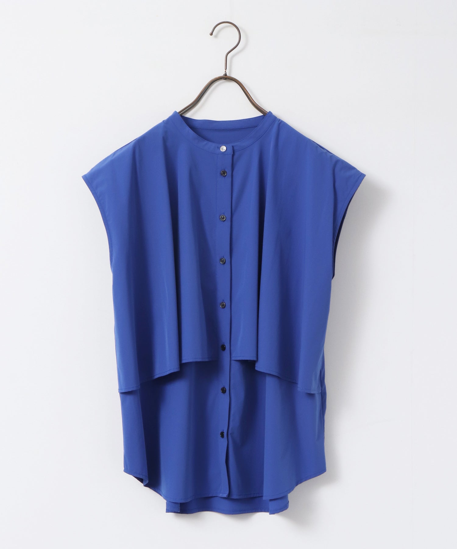 [ICE-TOUCH] LIGHTWEIGHT DOUBLE-FRONT BLOUSE