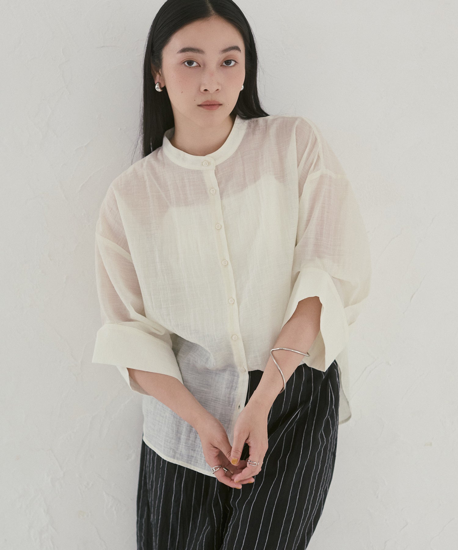 HIGH-TWIST SLUB DOLMAN SHIRT