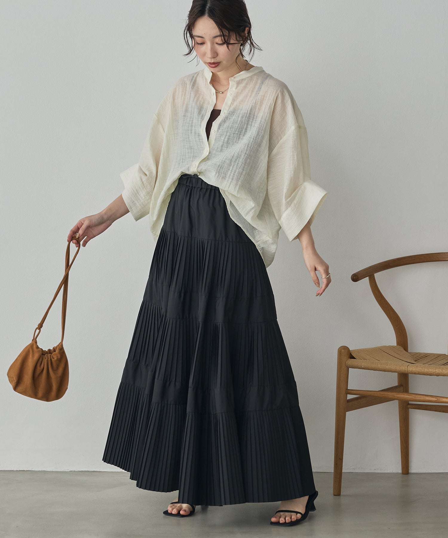 HIGH-TWIST SLUB DOLMAN SHIRT